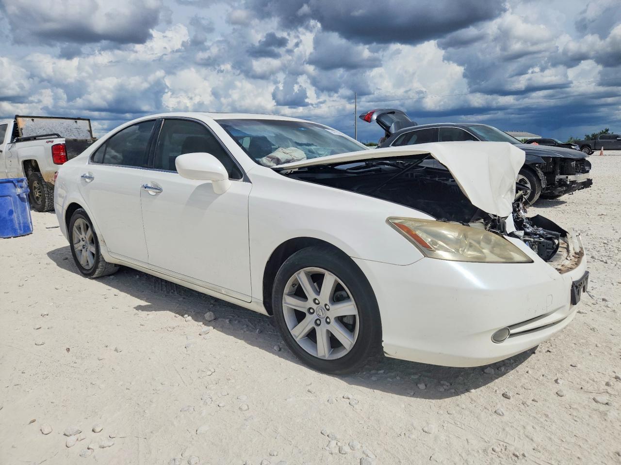 2007 Lexus Es 350 White vin: JTHBJ46G072033546