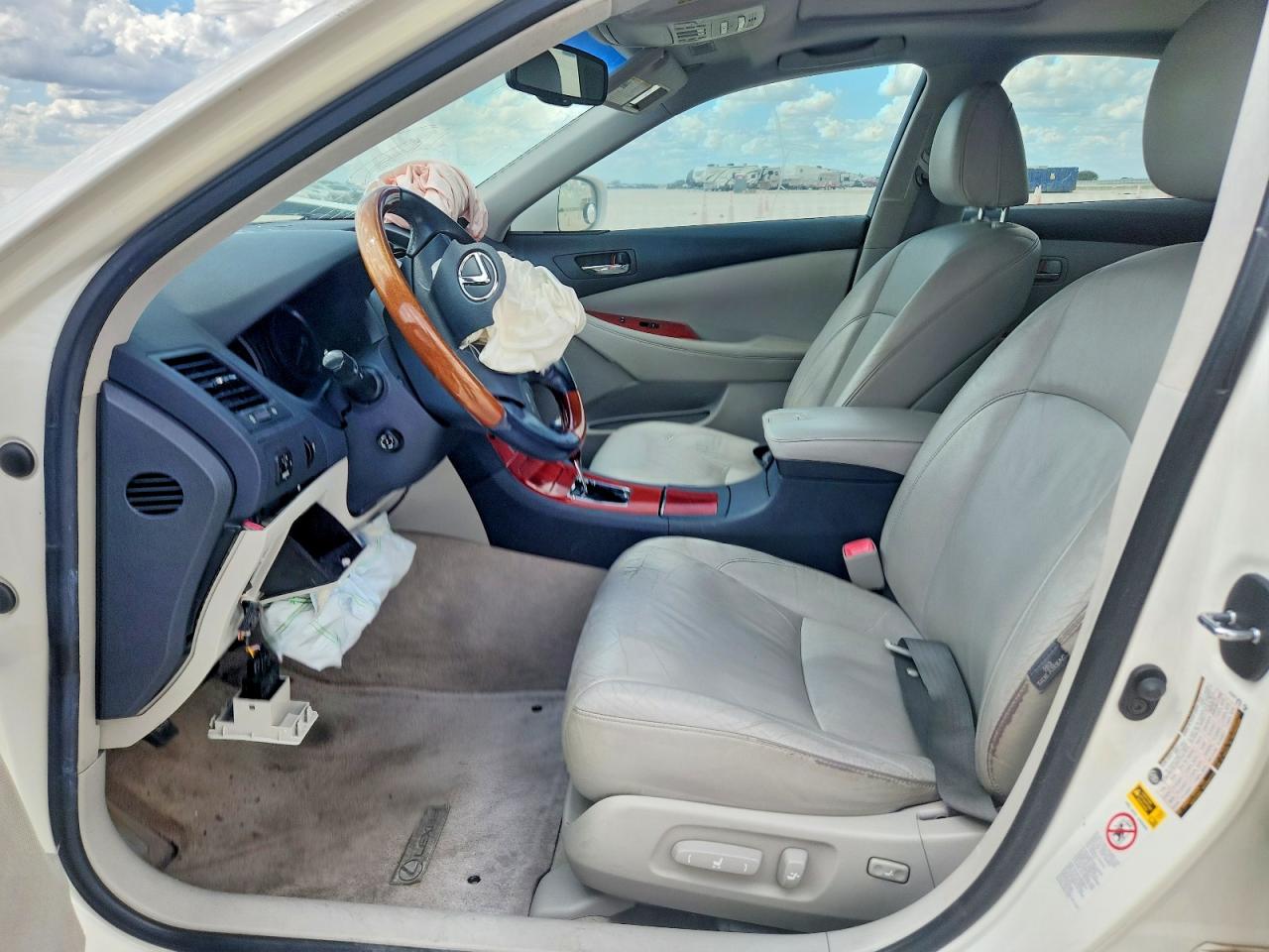 2007 Lexus Es 350 White vin: JTHBJ46G072033546