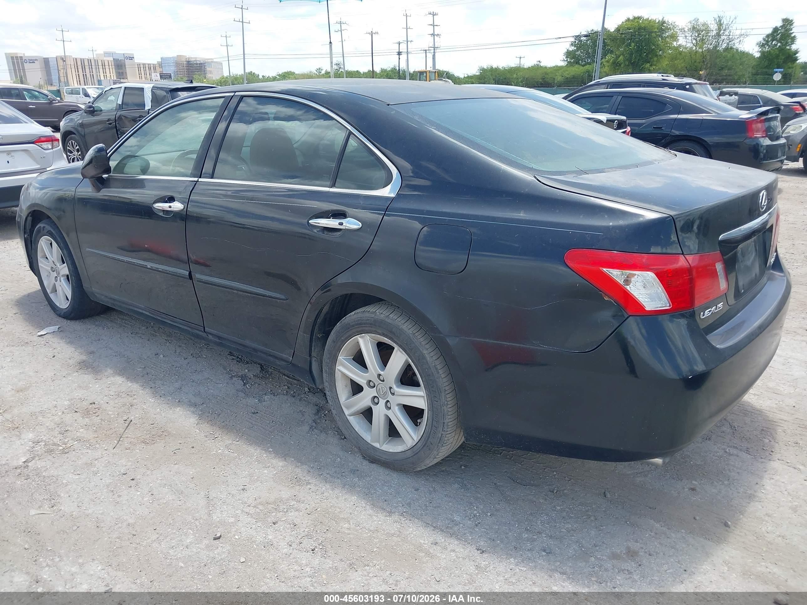 2007 Lexus Es 350   Black vin: JTHBJ46G072056776