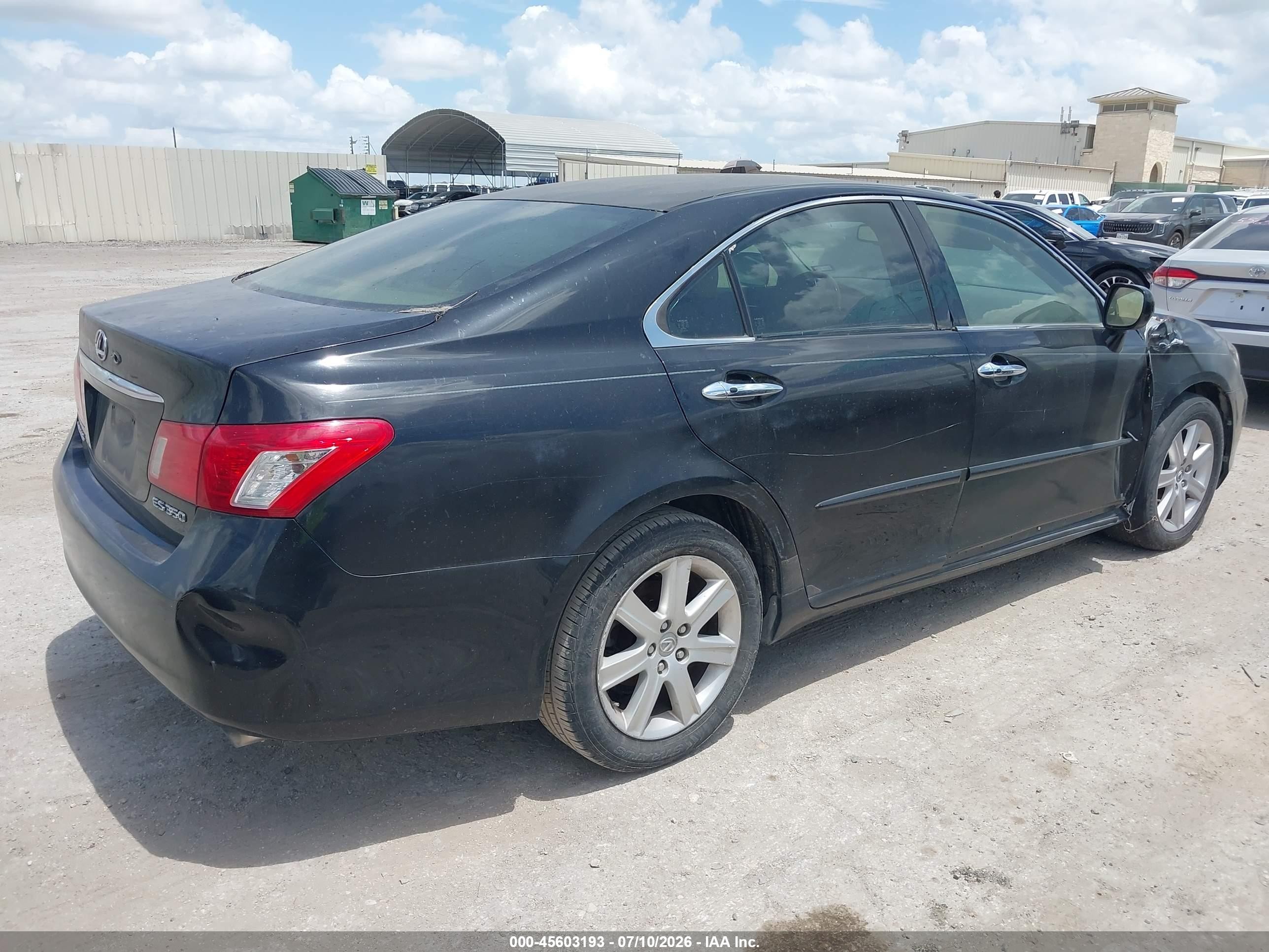2007 Lexus Es 350   Black vin: JTHBJ46G072056776