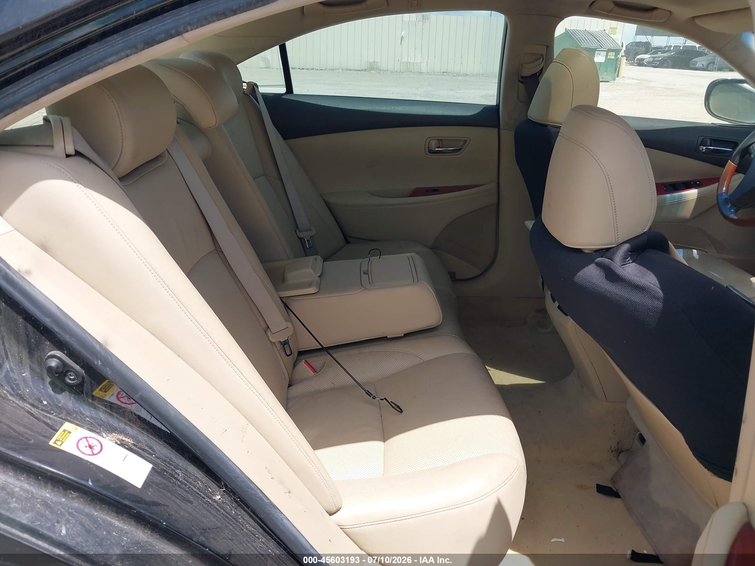 2007 Lexus Es 350   Black vin: JTHBJ46G072056776