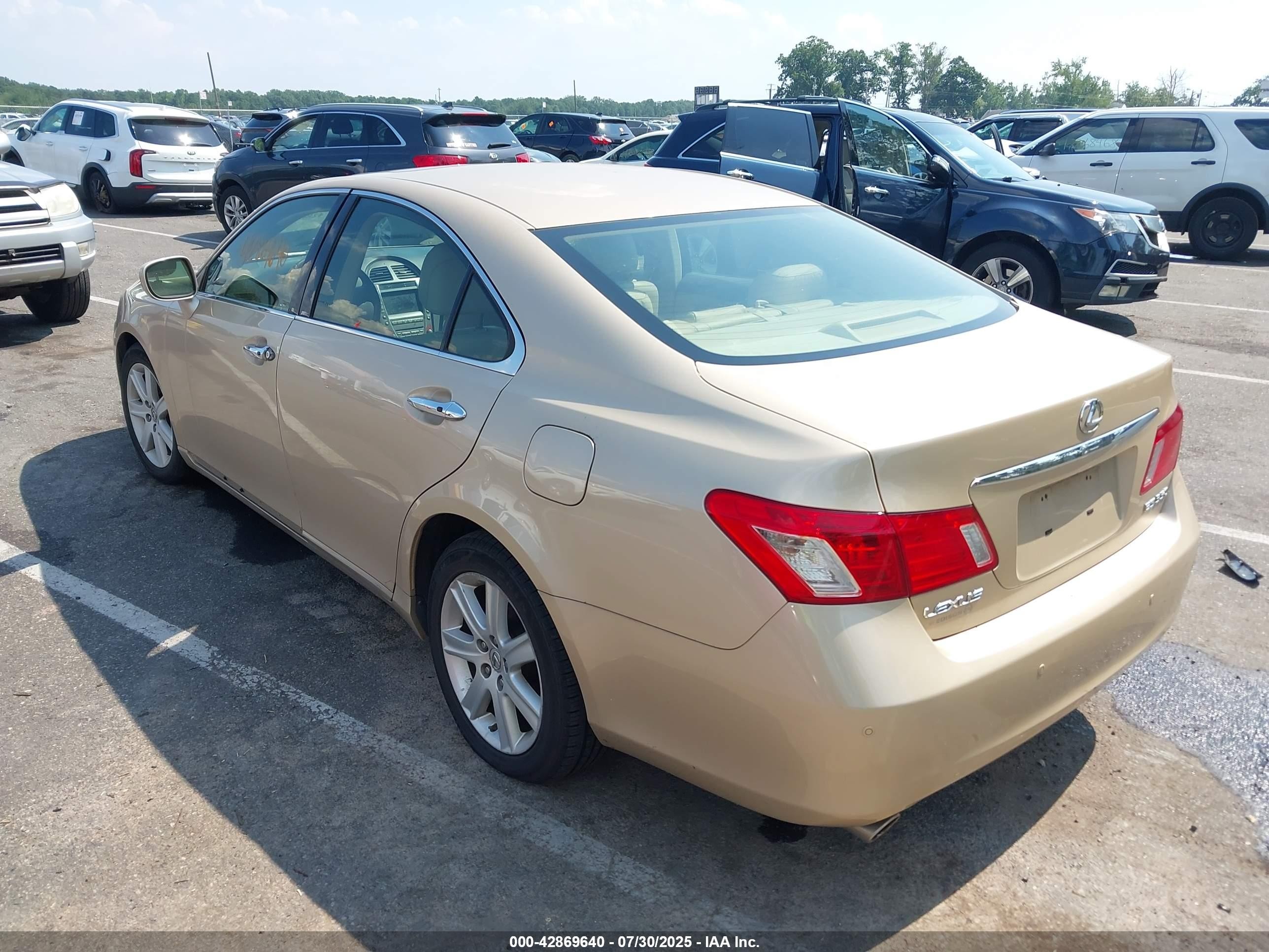 2007 Lexus Es 350 Gold vin: JTHBJ46G072073707