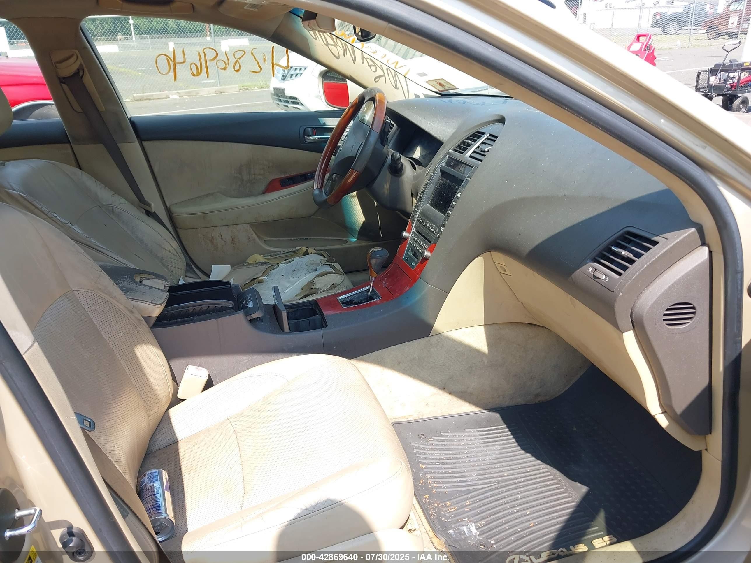 2007 Lexus Es 350 Gold vin: JTHBJ46G072073707