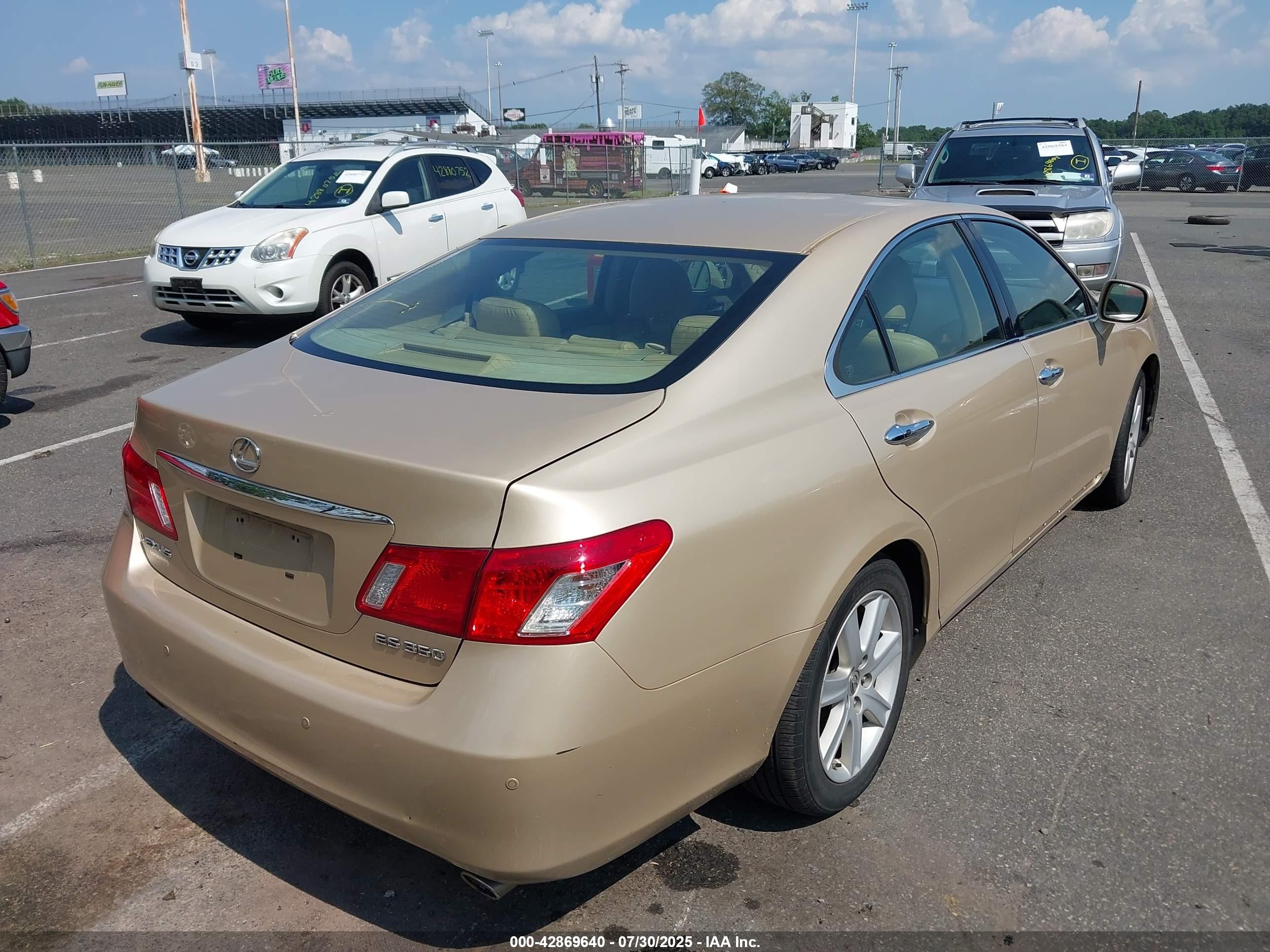 2007 Lexus Es 350 Gold vin: JTHBJ46G072073707