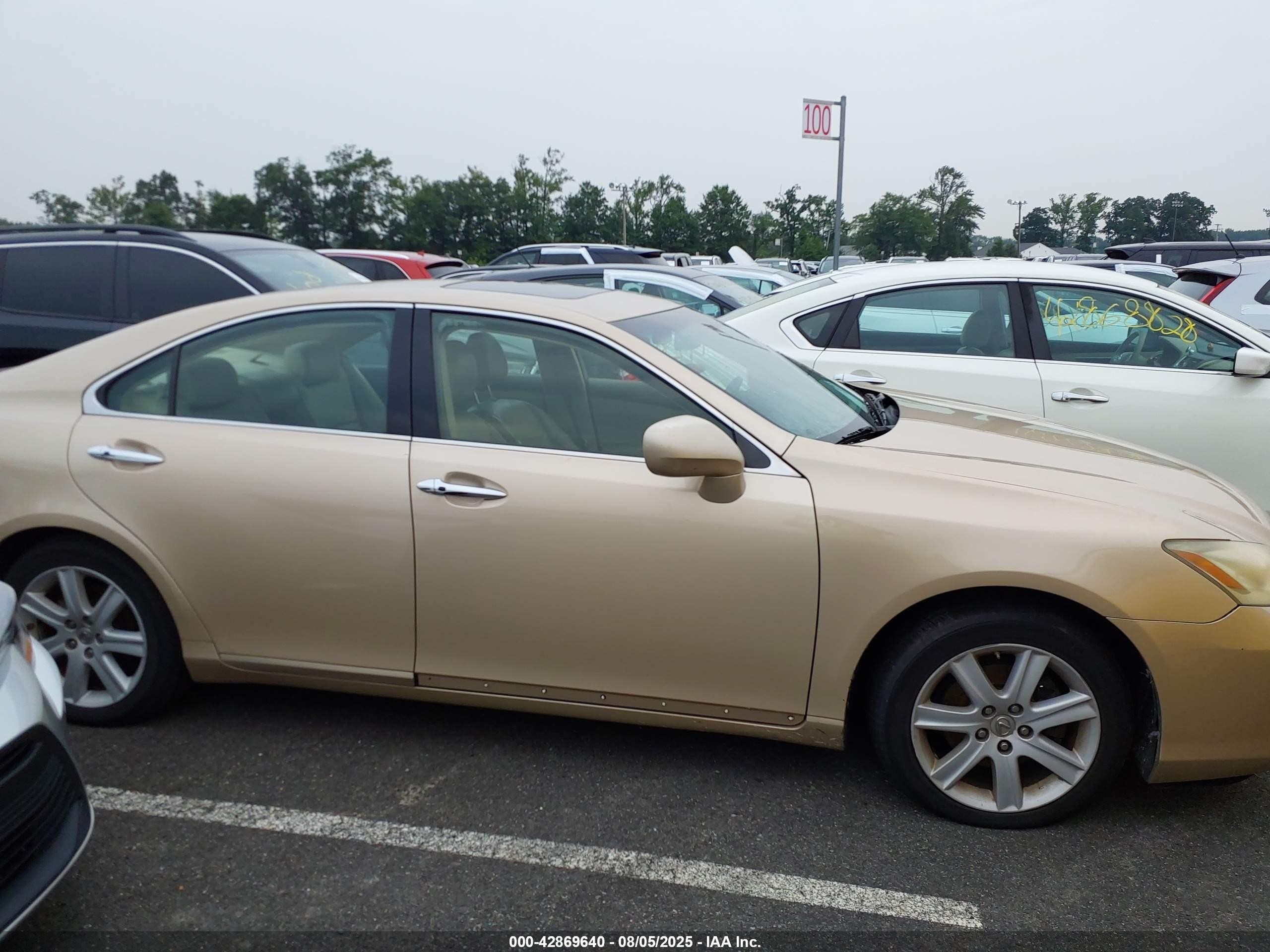 2007 Lexus Es 350 Gold vin: JTHBJ46G072073707