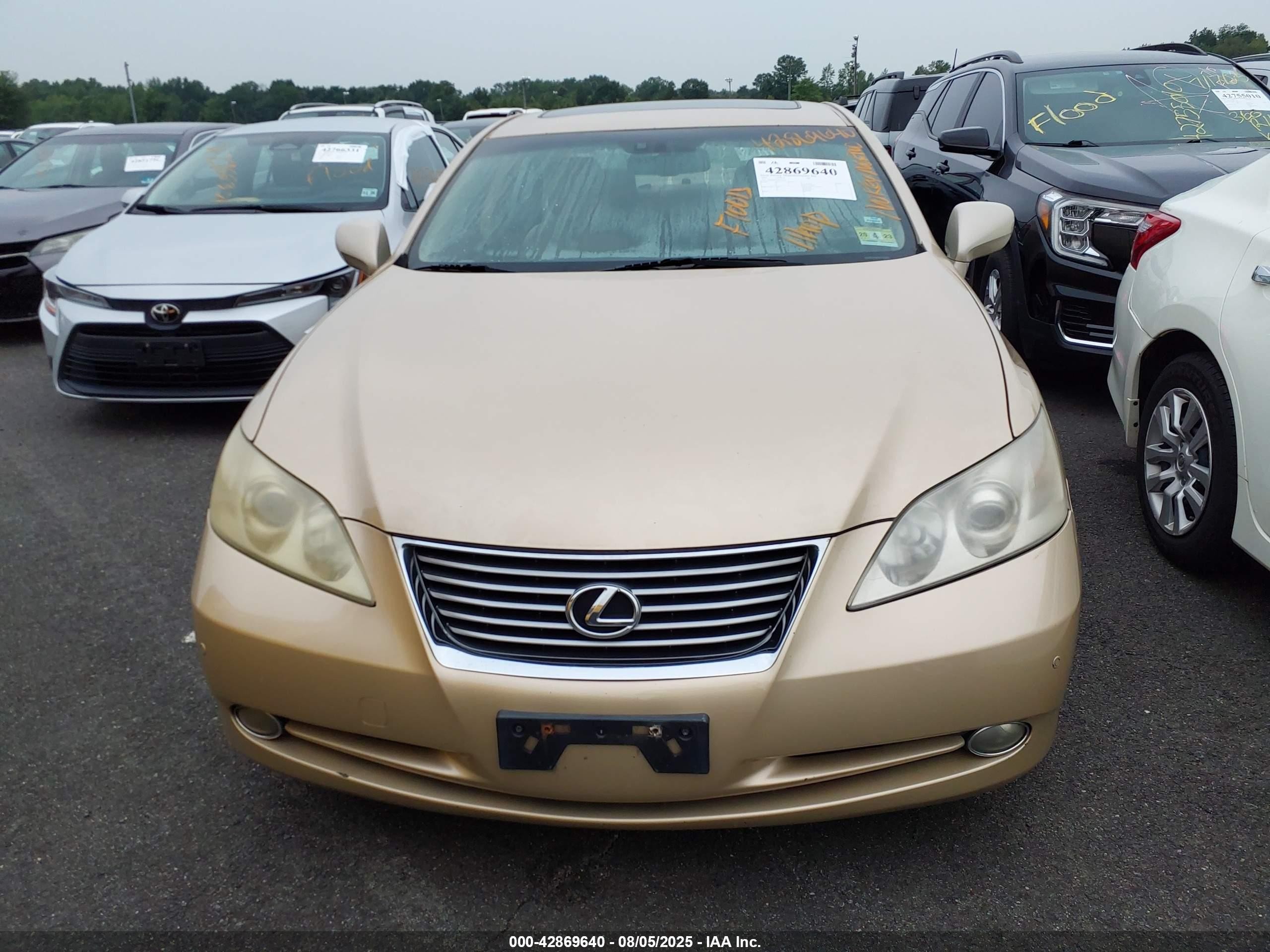 2007 Lexus Es 350 Gold vin: JTHBJ46G072073707