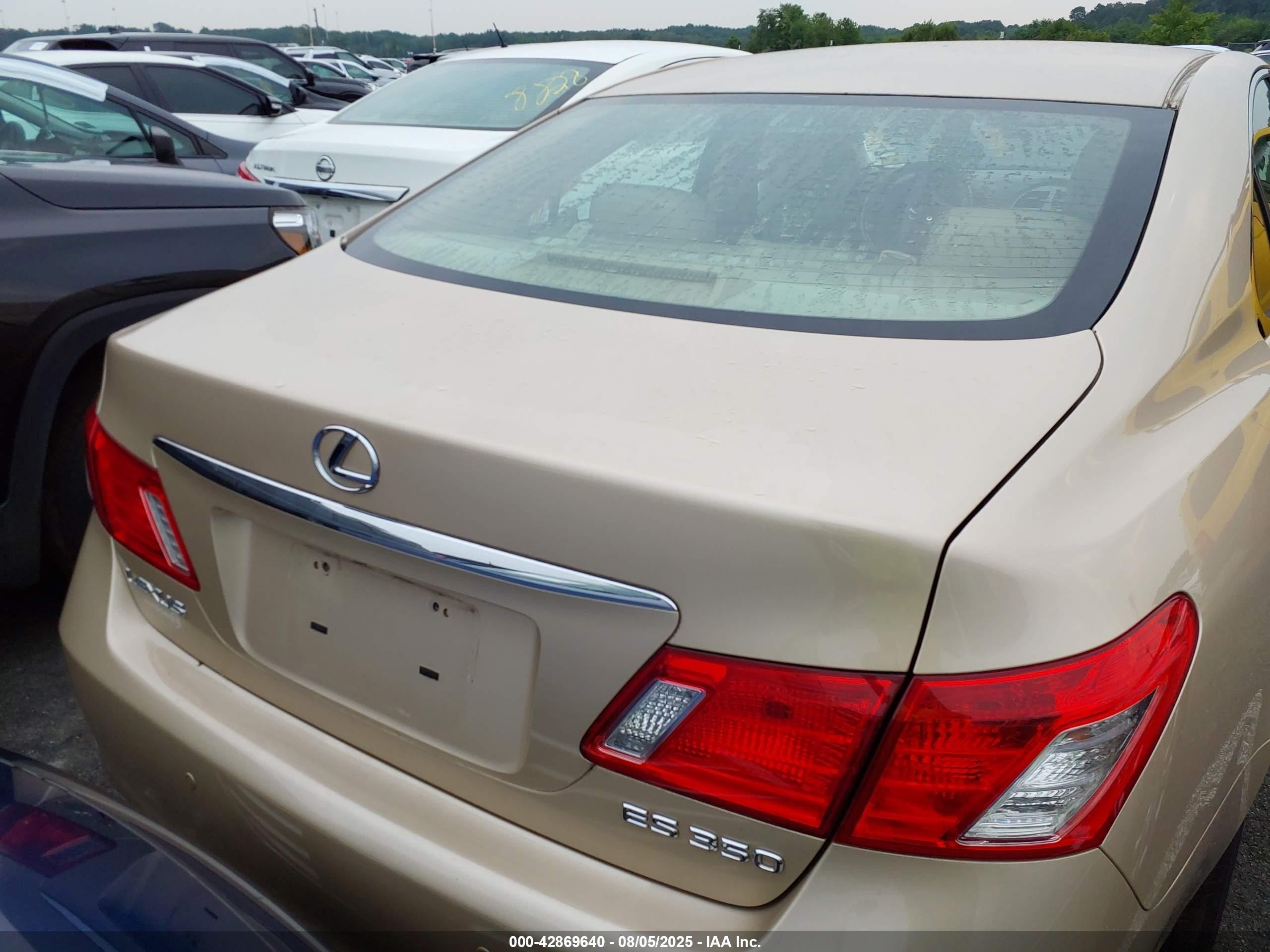 2007 Lexus Es 350 Gold vin: JTHBJ46G072073707