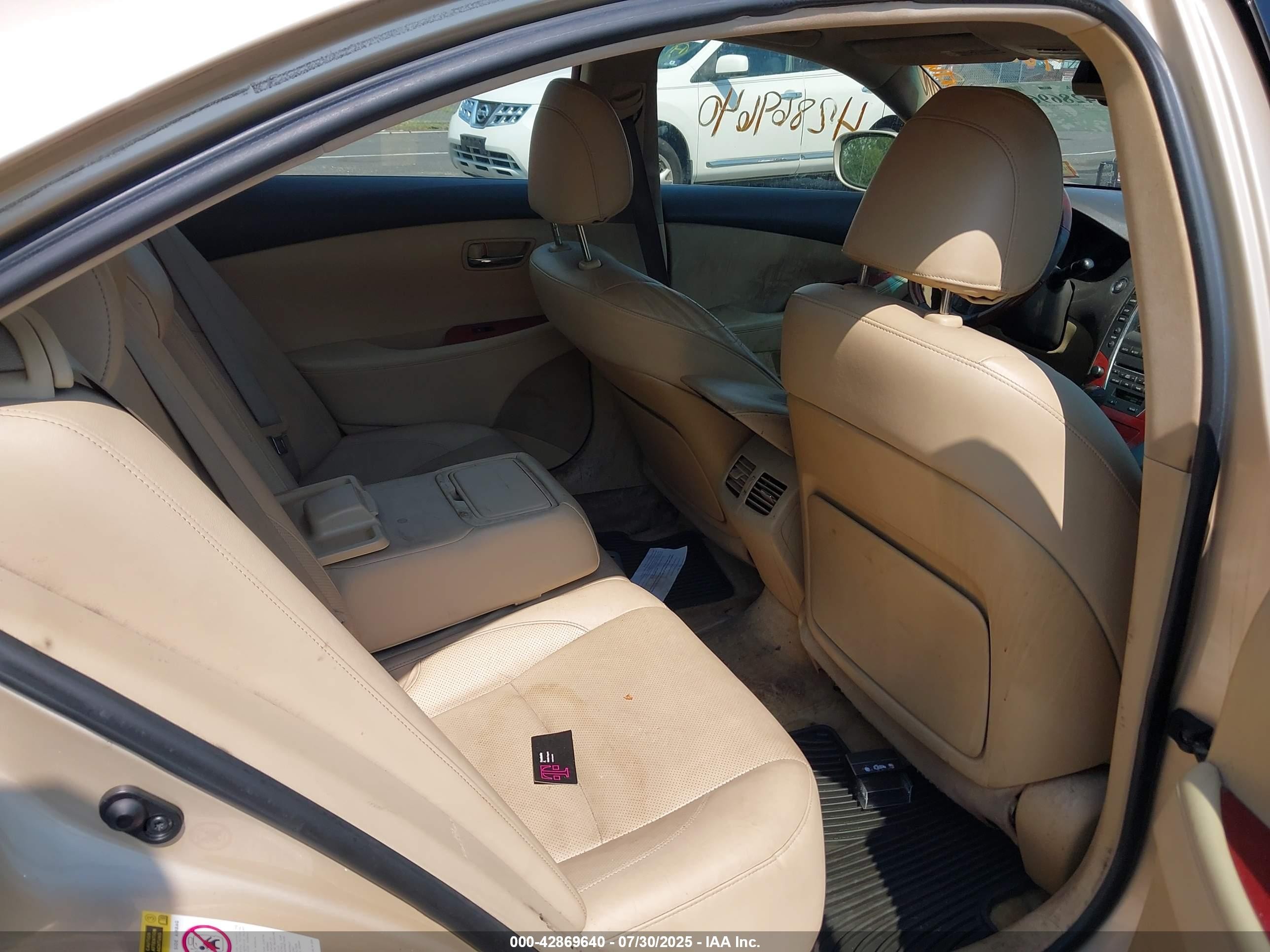2007 Lexus Es 350 Gold vin: JTHBJ46G072073707