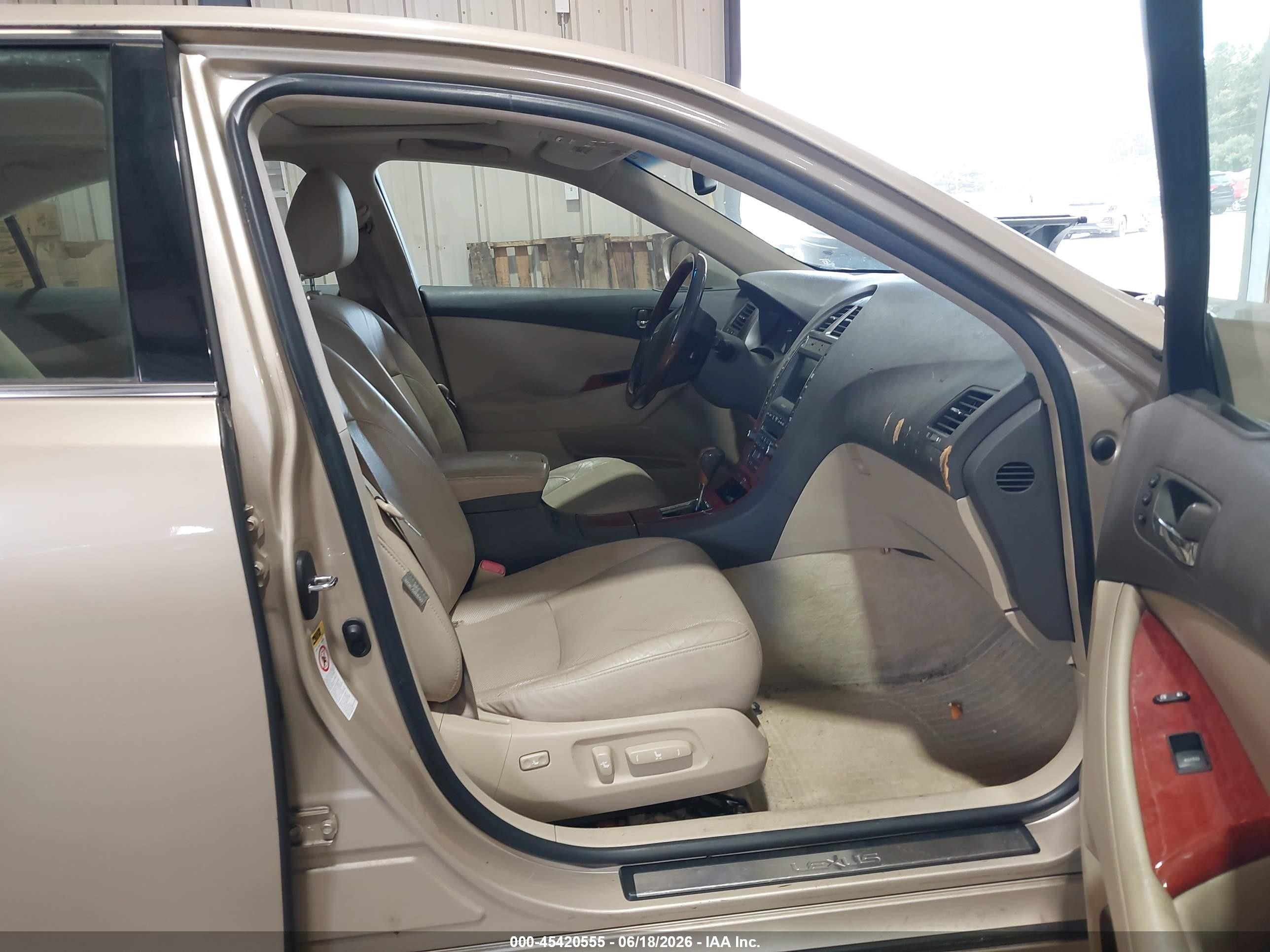 2007 Lexus Es 350   Gold vin: JTHBJ46G072073898