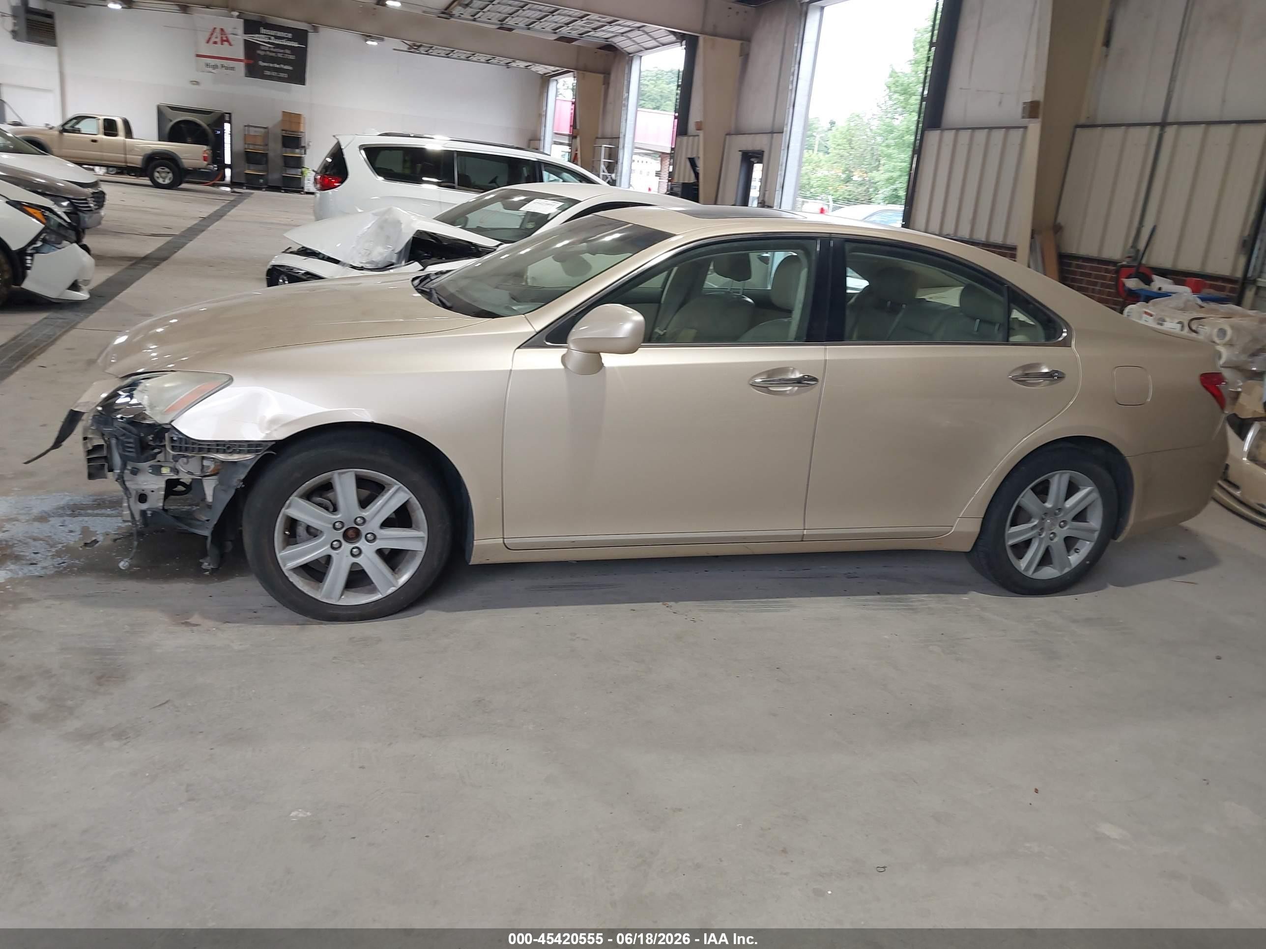 2007 Lexus Es 350   Gold vin: JTHBJ46G072073898