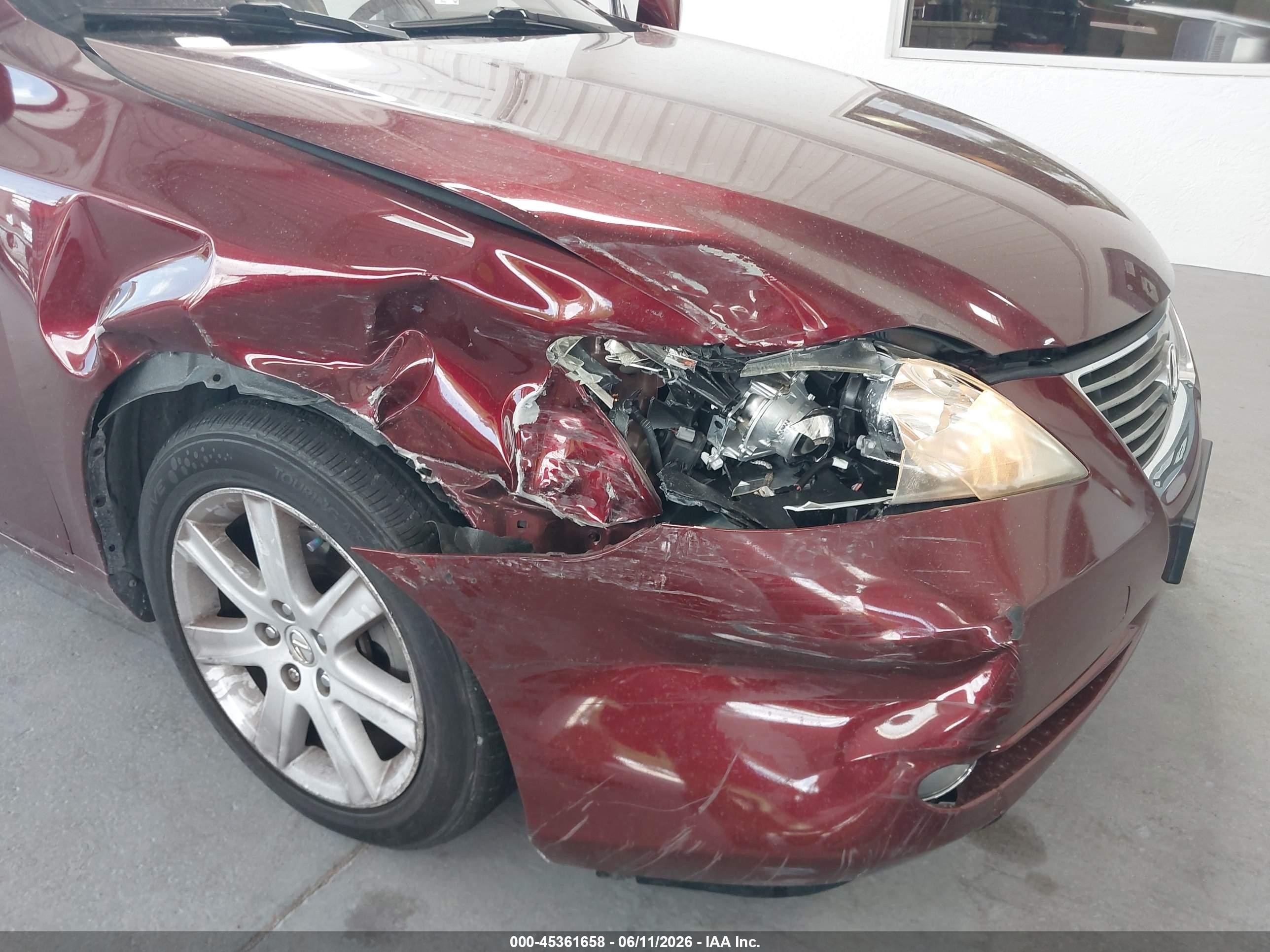 2007 Lexus Es 350   Red vin: JTHBJ46G072078695