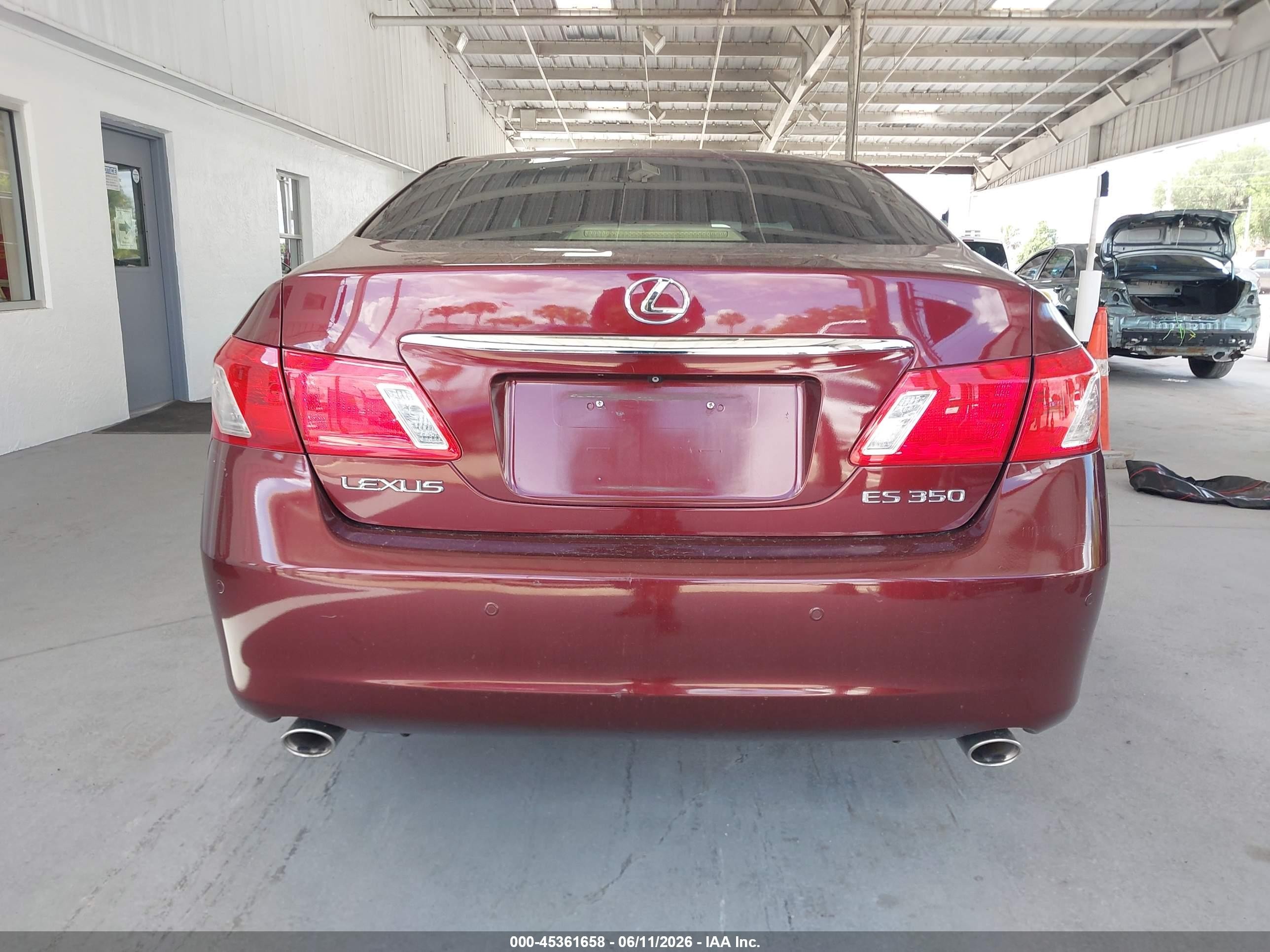 2007 Lexus Es 350   Red vin: JTHBJ46G072078695