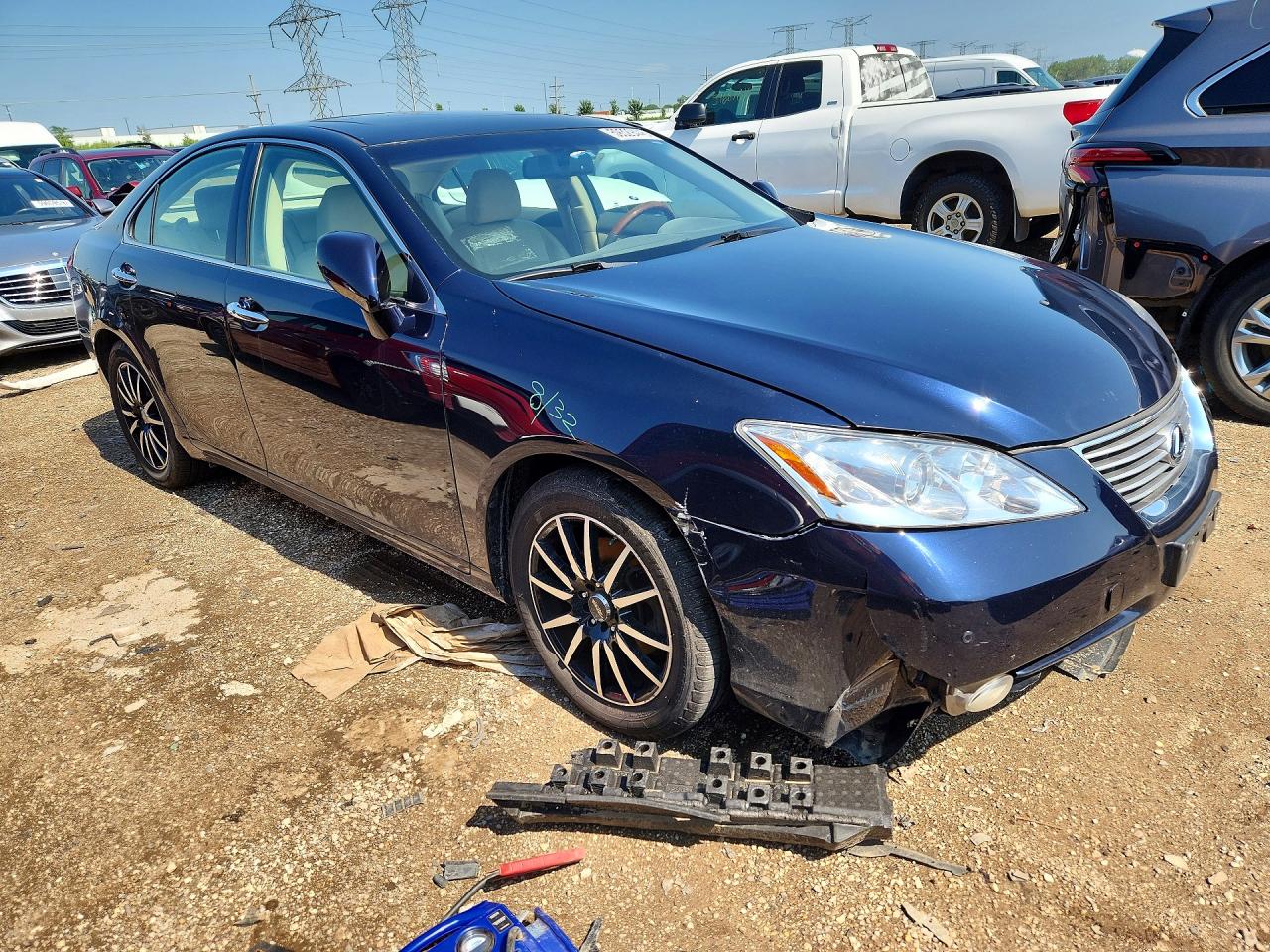 2007 Lexus Es 350 Blue vin: JTHBJ46G072087042