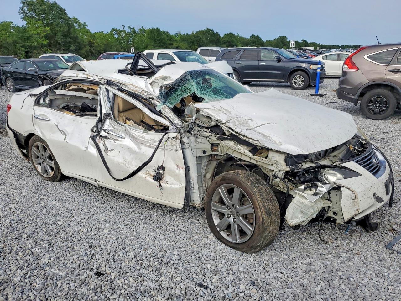 2007 Lexus Es 350 White vin: JTHBJ46G072111307