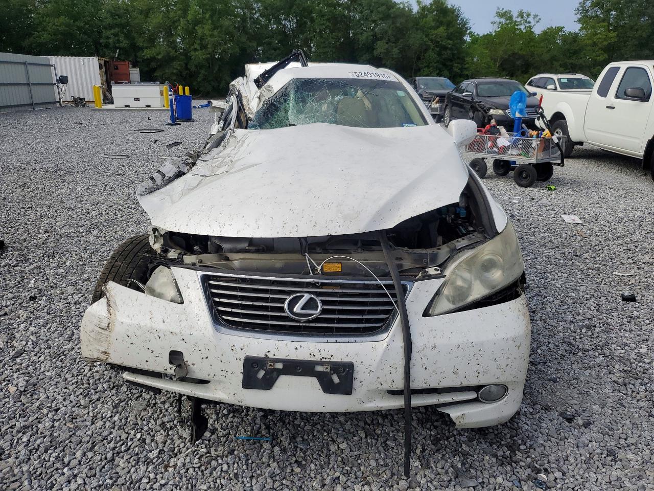 2007 Lexus Es 350 White vin: JTHBJ46G072111307