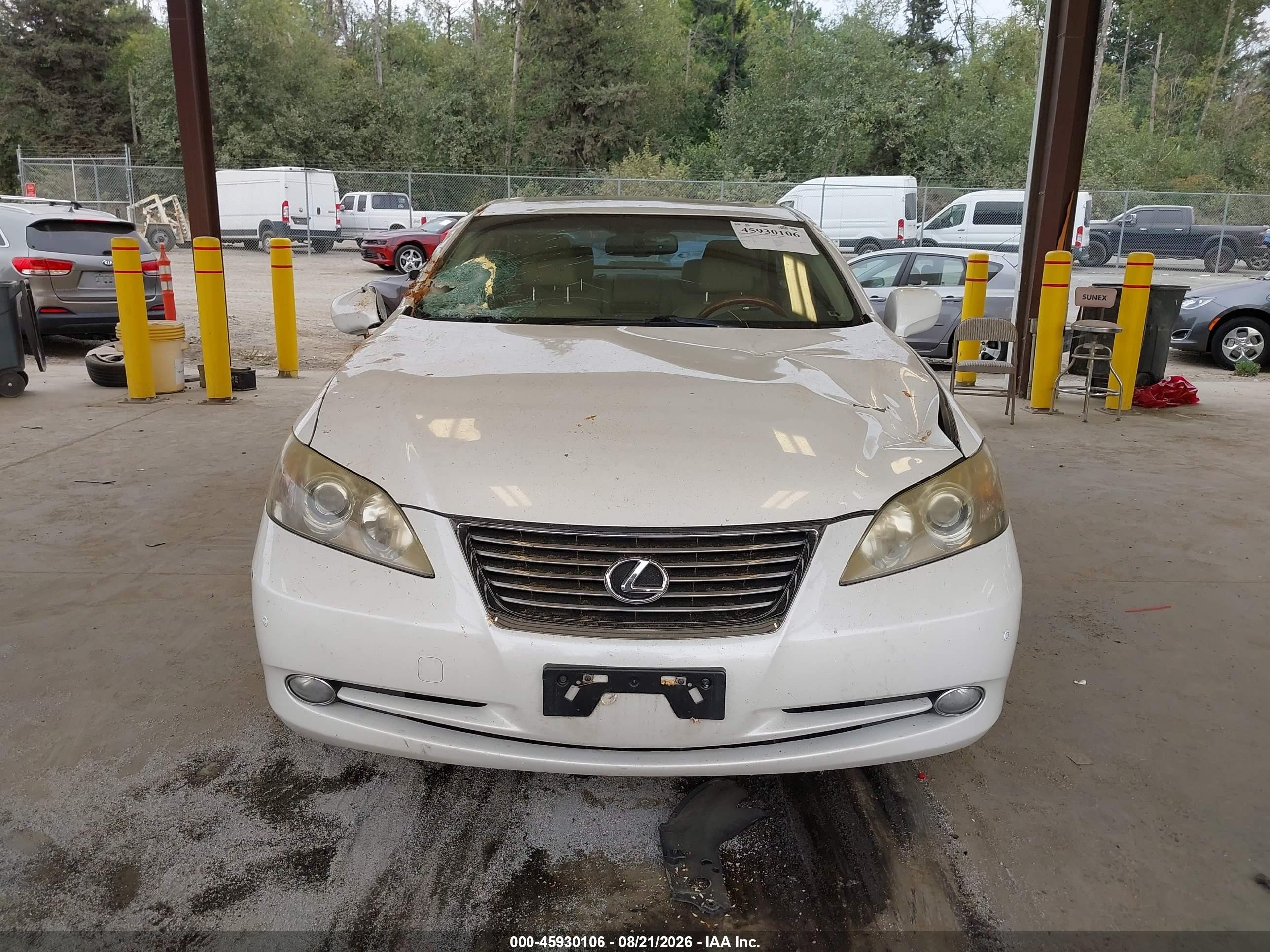 2007 Lexus Es 350   White vin: JTHBJ46G072119813