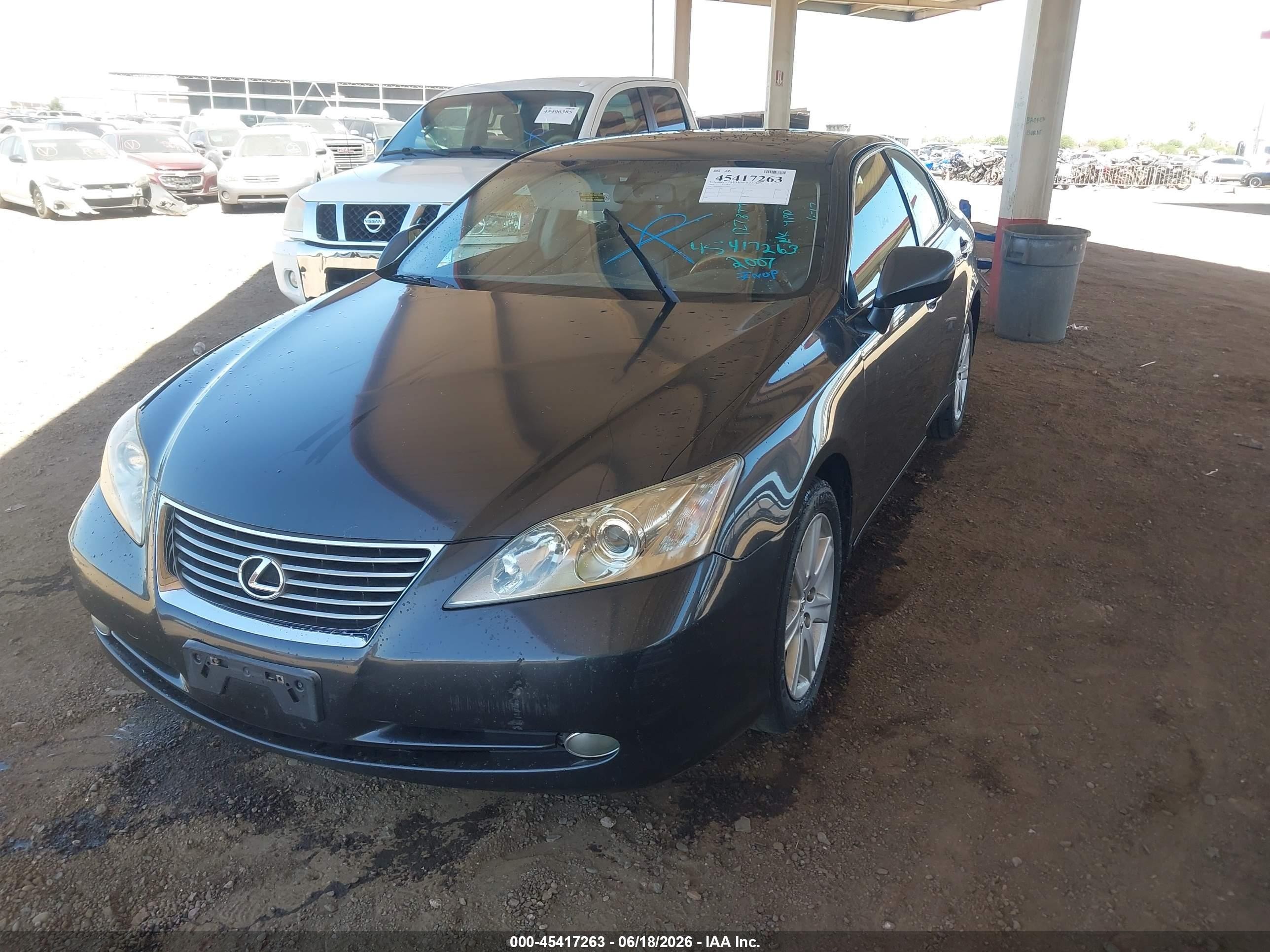 2007 Lexus Es 350   Blue vin: JTHBJ46G072127877