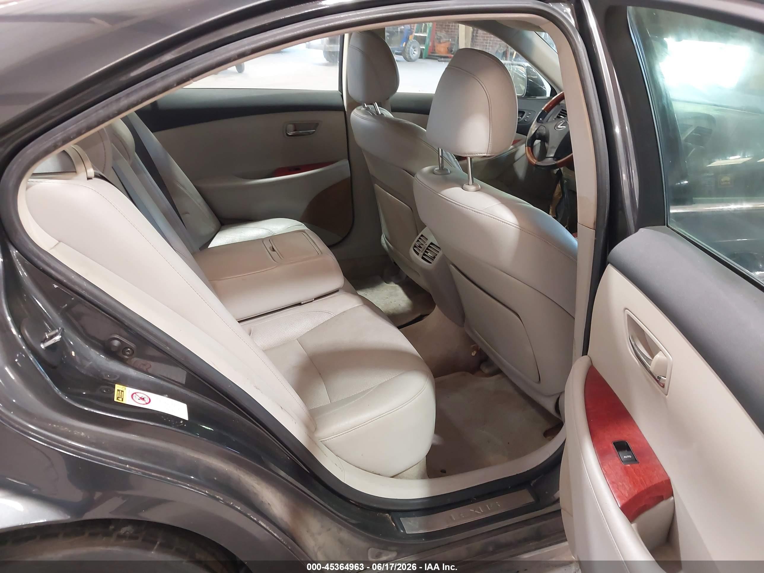 2007 Lexus Es 350   Black vin: JTHBJ46G072136742