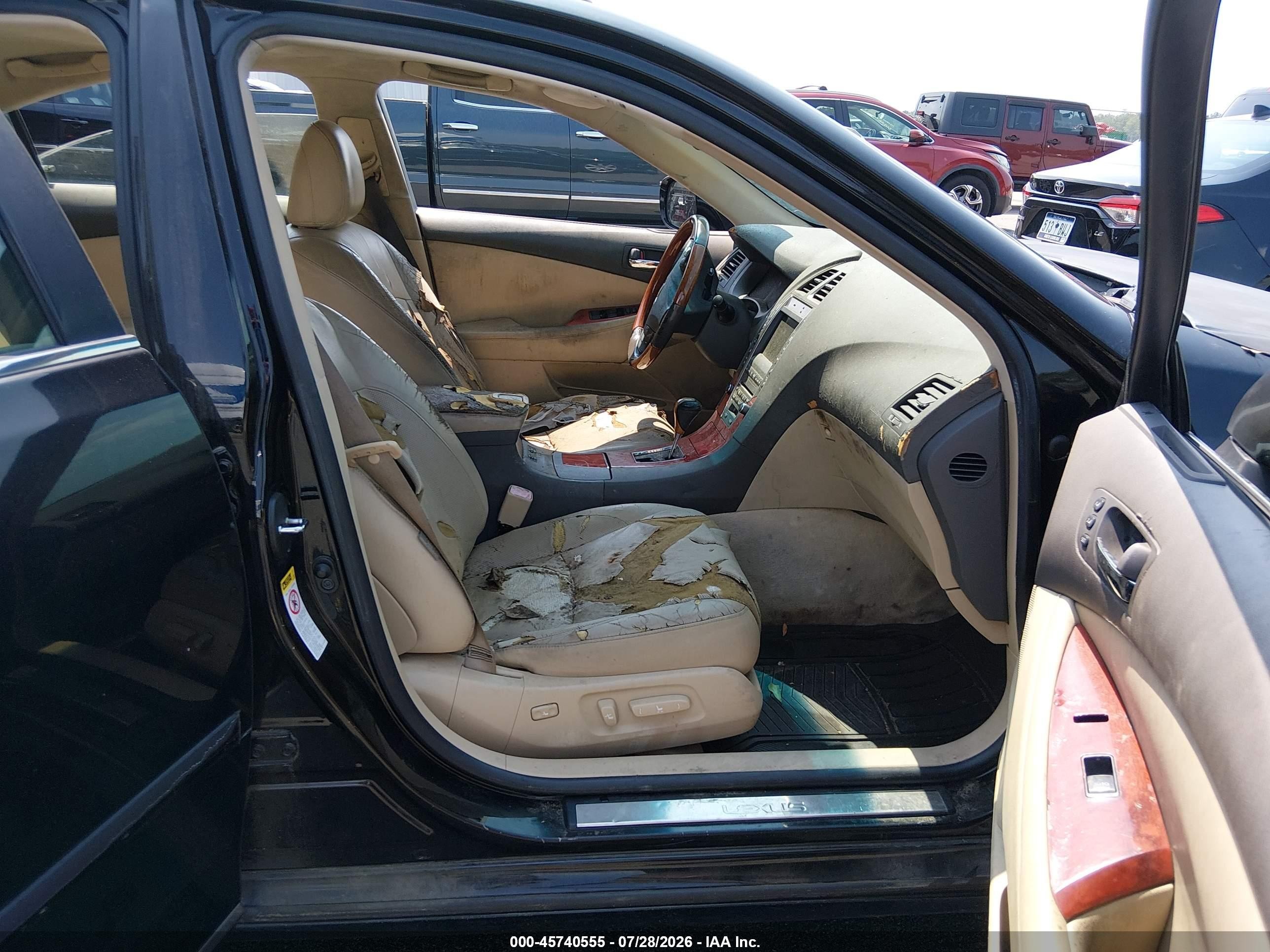 2007 Lexus Es 350   Black vin: JTHBJ46G072150544
