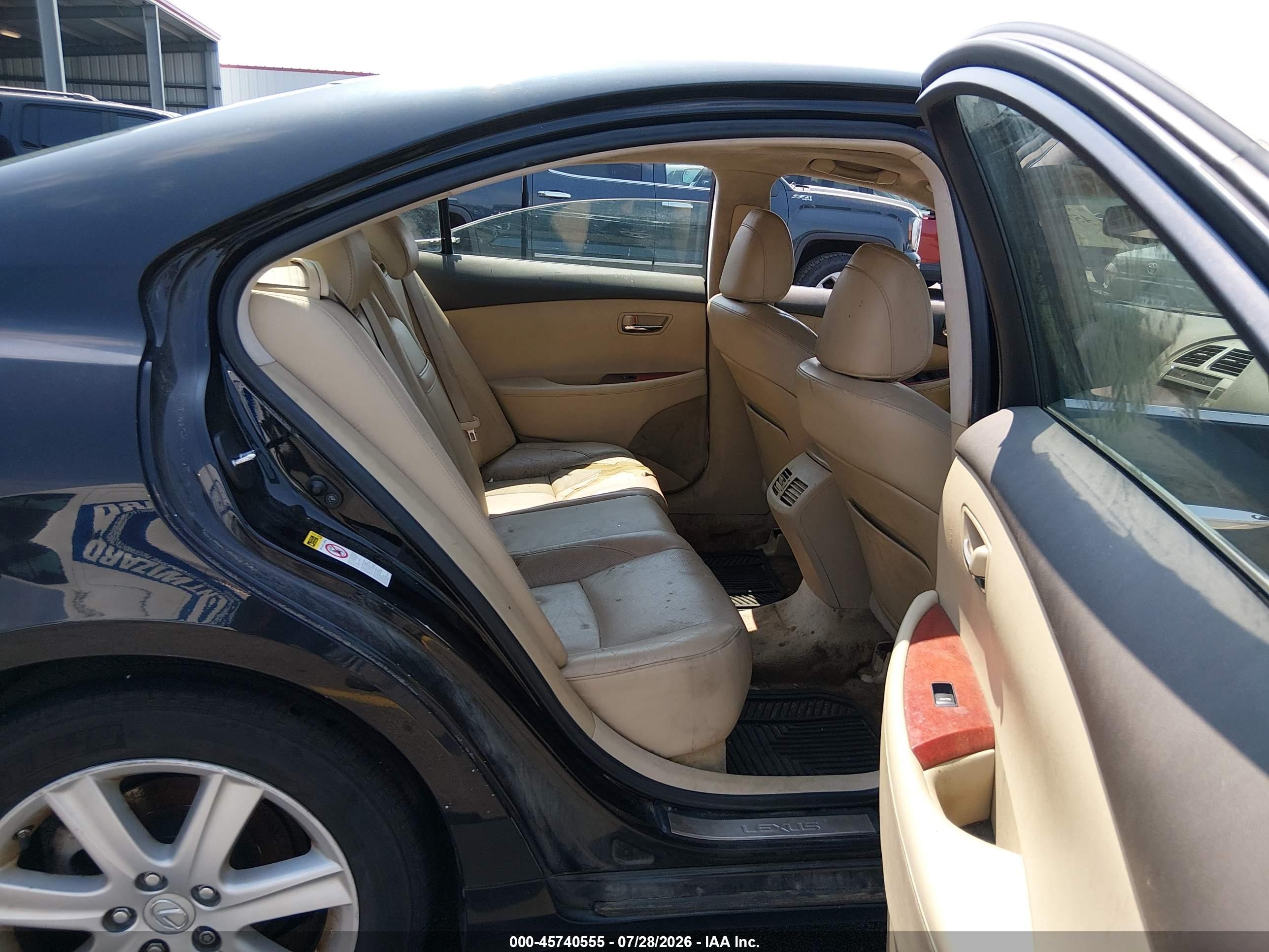 2007 Lexus Es 350   Black vin: JTHBJ46G072150544
