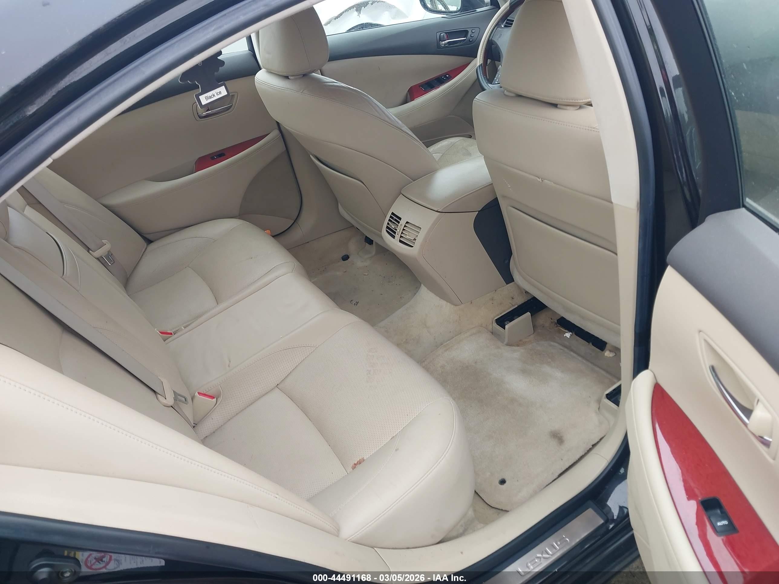 2008 Lexus Es 350   Black vin: JTHBJ46G082177387