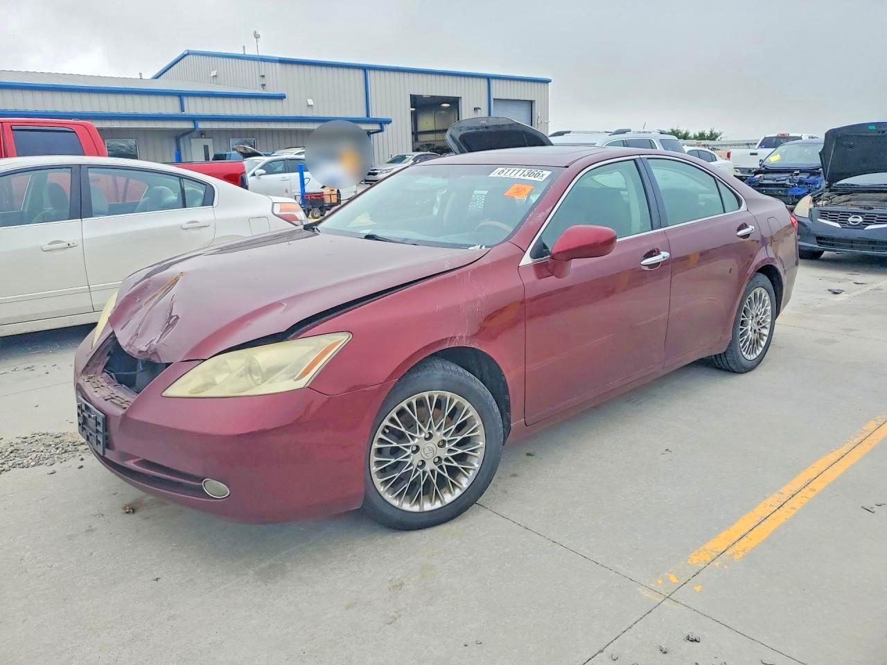 2008 Lexus Es 350 Burgundy vin: JTHBJ46G082178457
