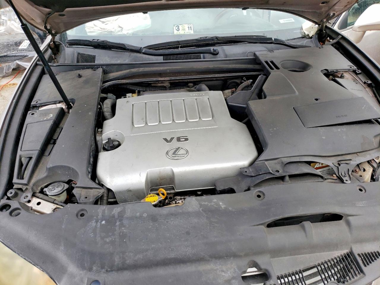 2008 Lexus Es 350 Base Silver vin: JTHBJ46G082186333