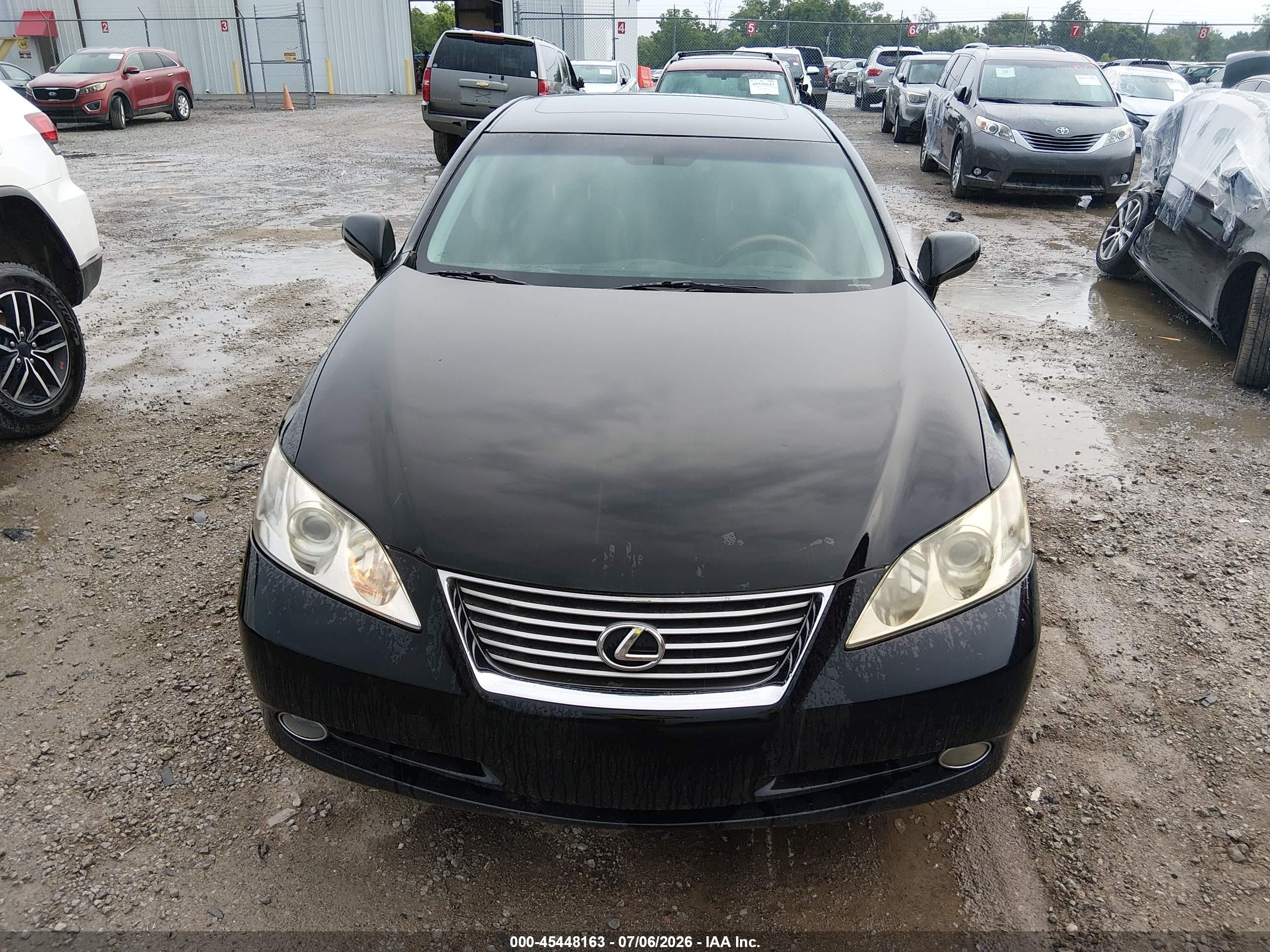 2008 Lexus Es 350   Black vin: JTHBJ46G082189314