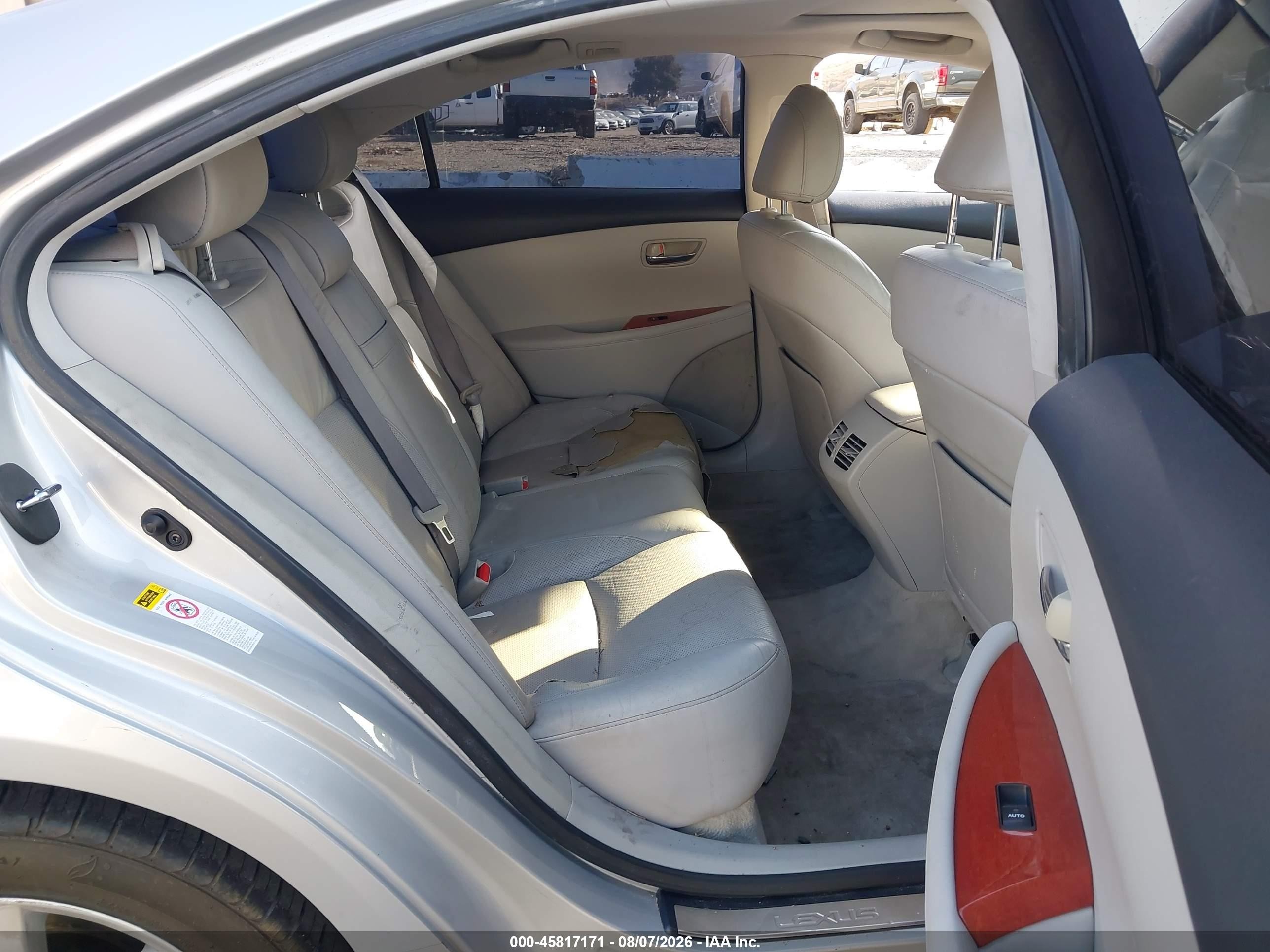 2008 Lexus Es 350 Silver vin: JTHBJ46G082208606