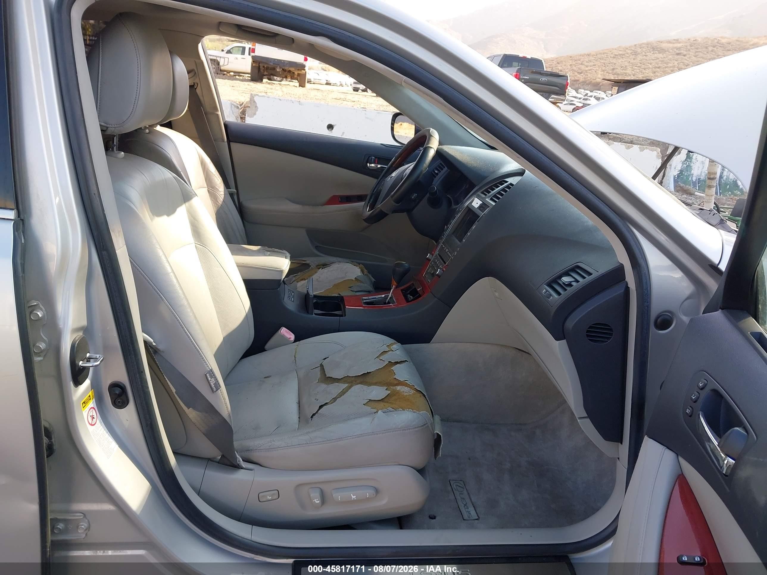 2008 Lexus Es 350 Silver vin: JTHBJ46G082208606