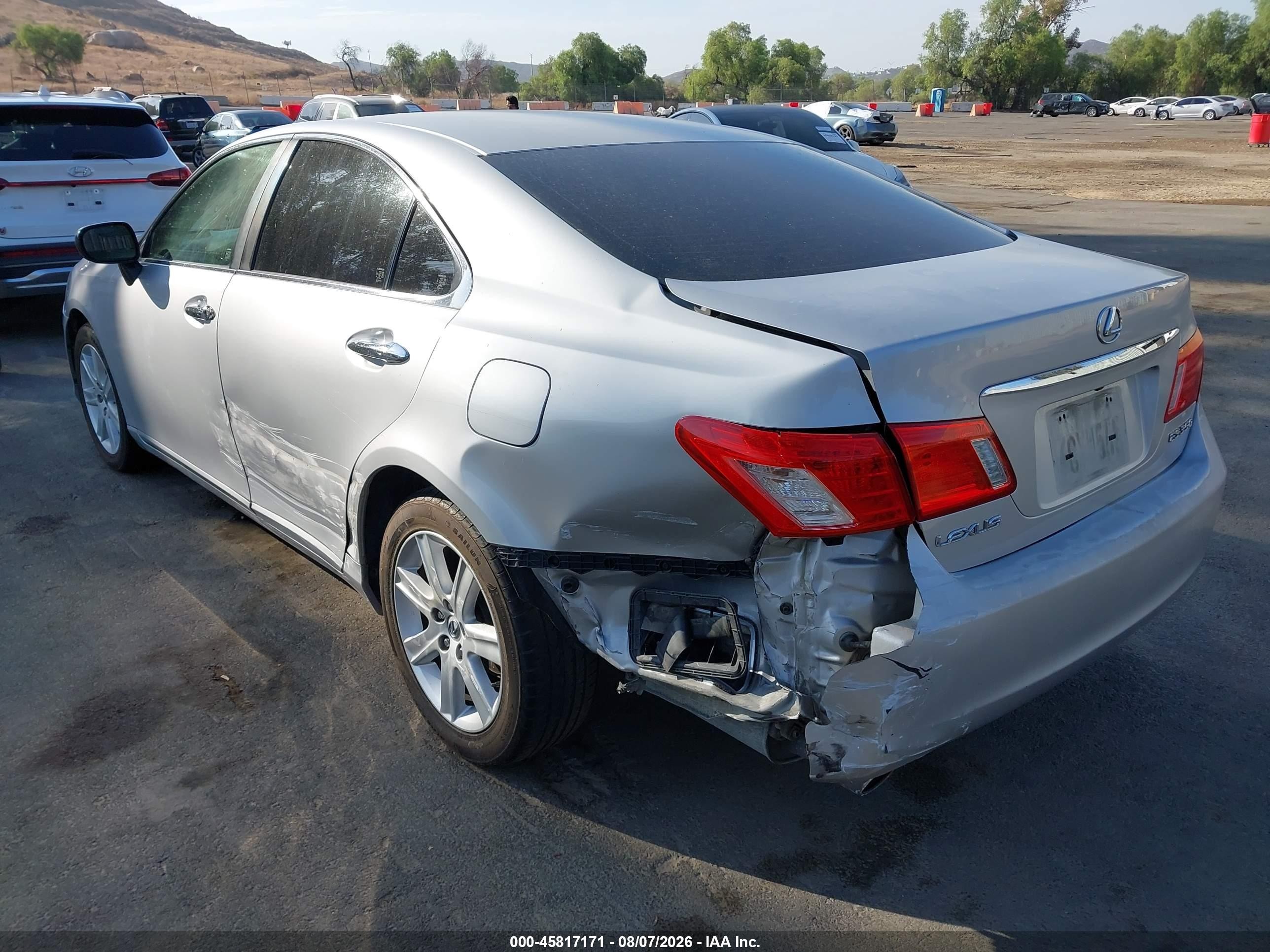 2008 Lexus Es 350 Silver vin: JTHBJ46G082208606