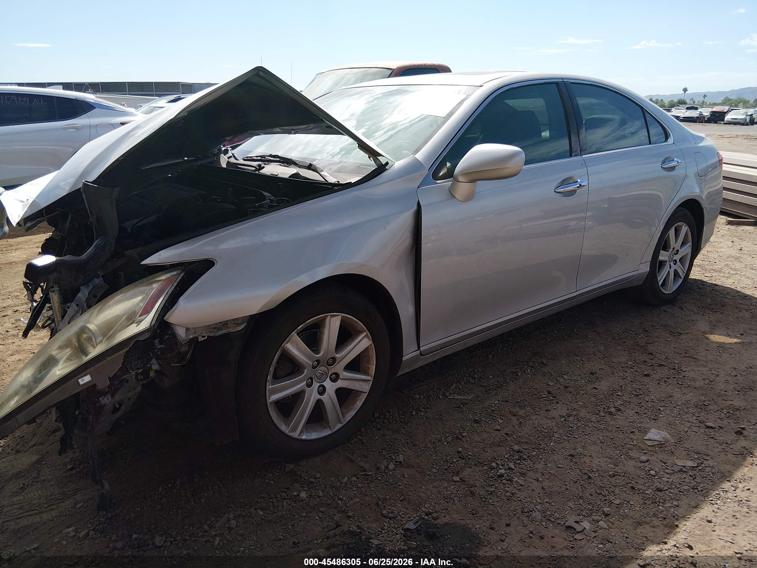 2008 Lexus Es 350 Silver vin: JTHBJ46G082211103