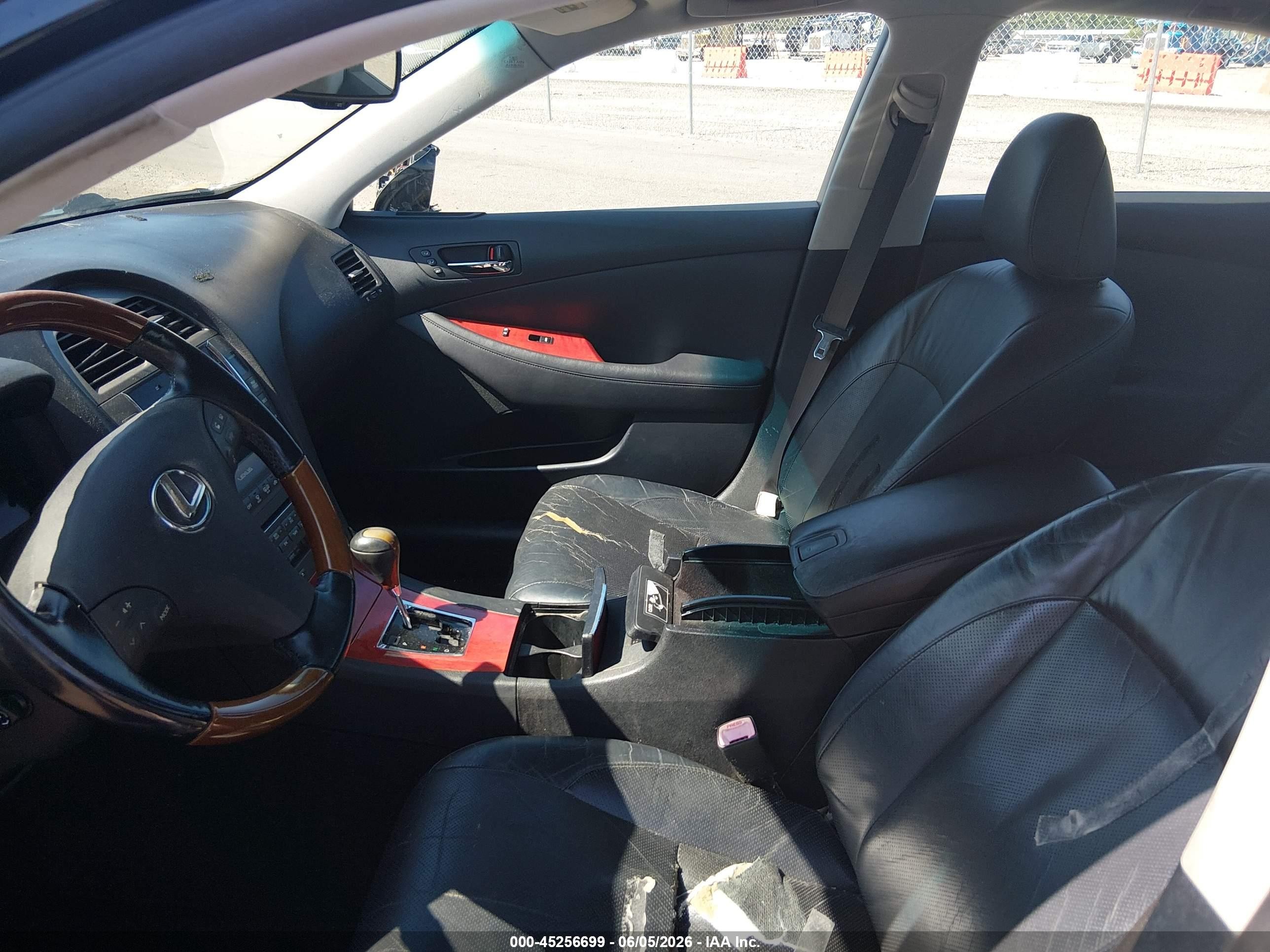 2008 Lexus Es 350   Black vin: JTHBJ46G082222389