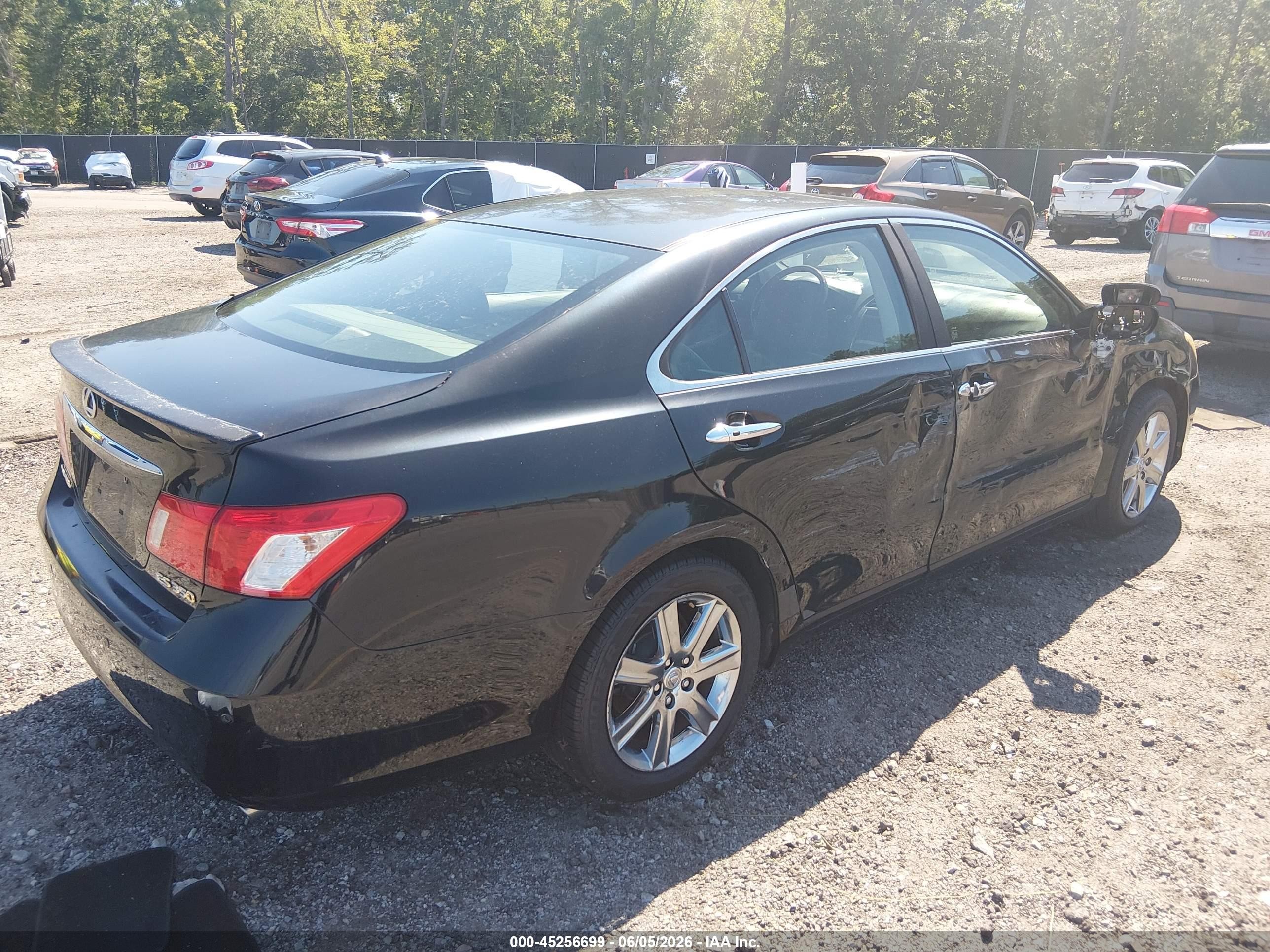 2008 Lexus Es 350   Black vin: JTHBJ46G082222389
