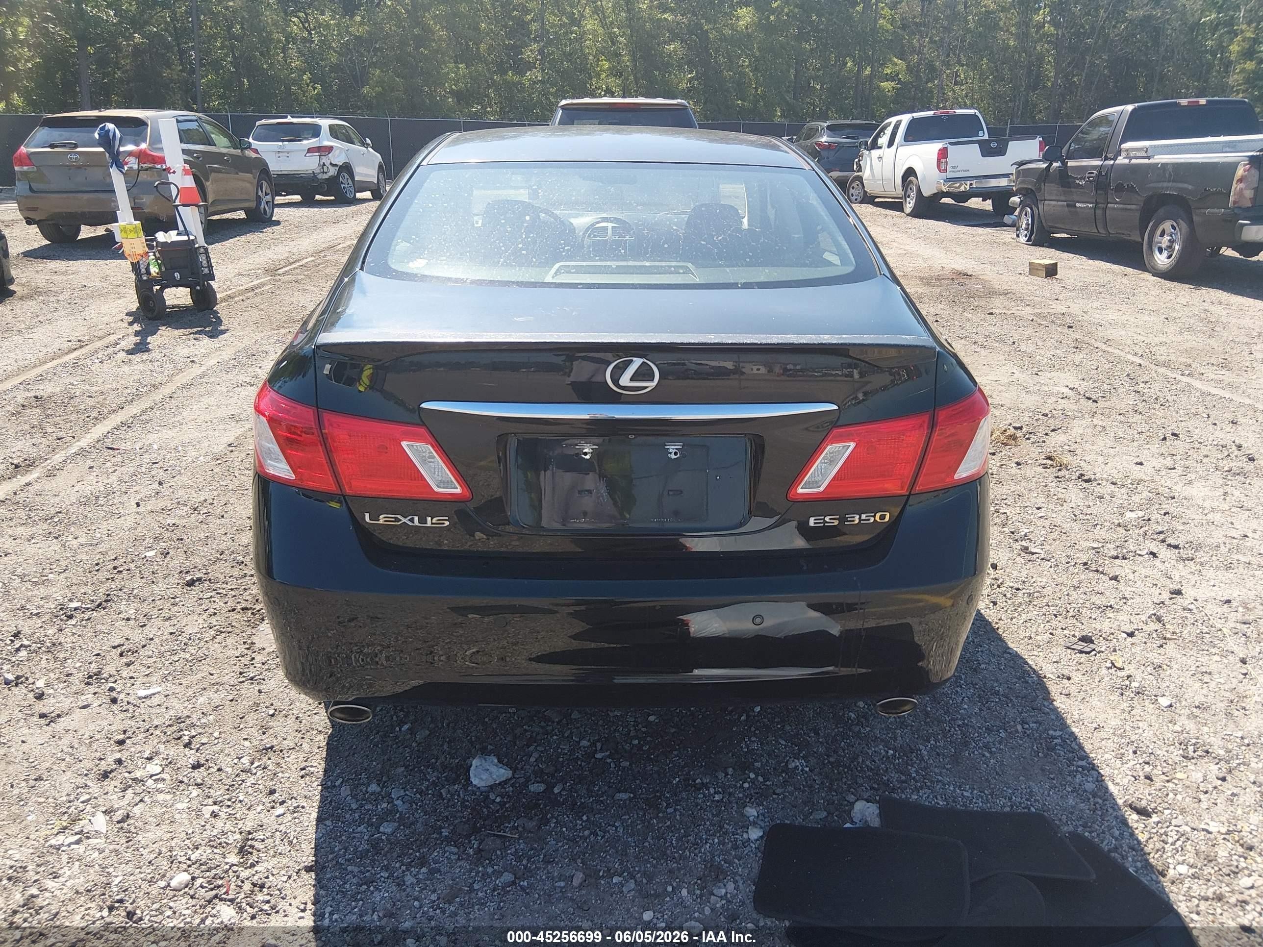2008 Lexus Es 350   Black vin: JTHBJ46G082222389