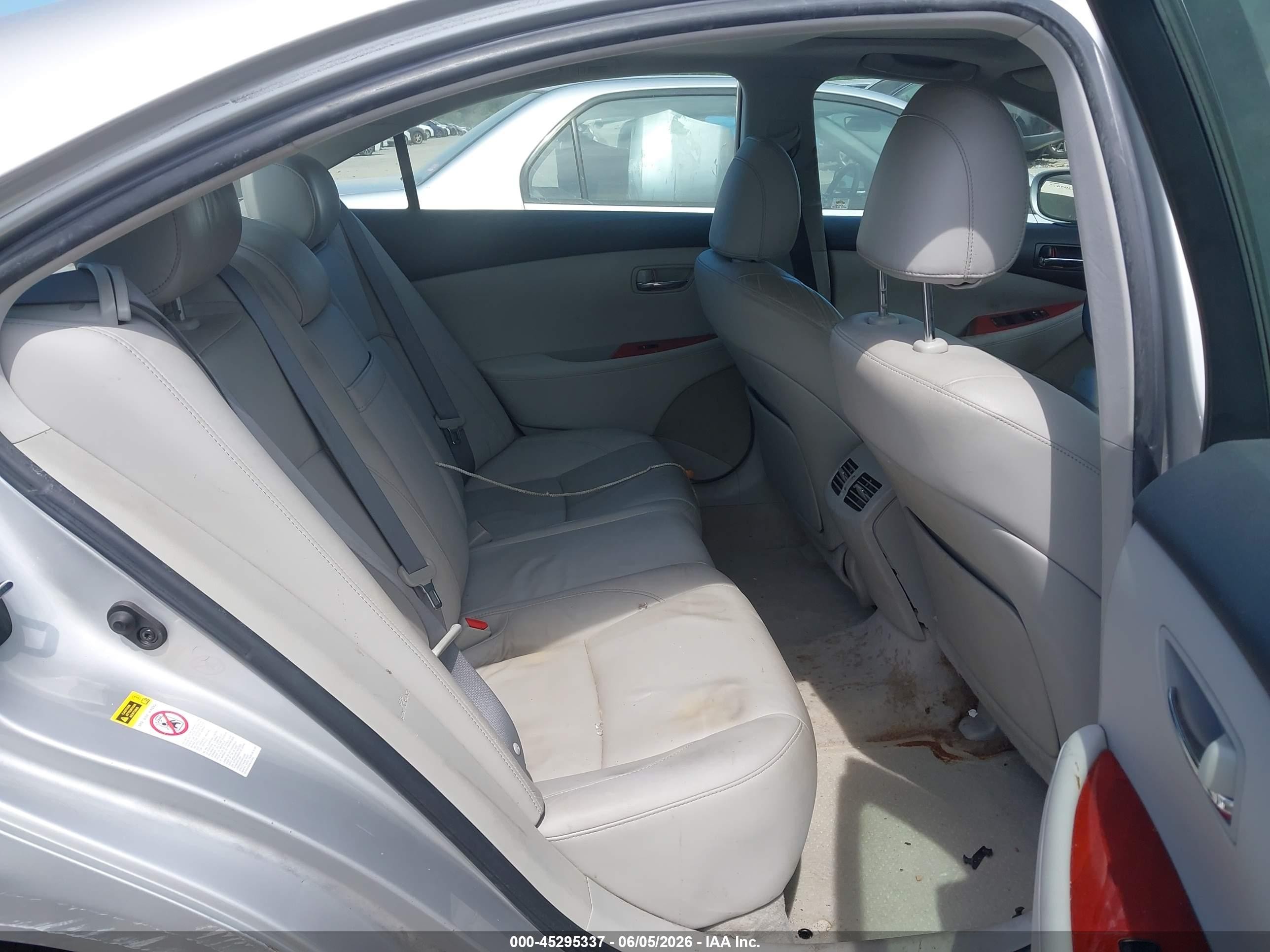 2008 Lexus Es 350   Silver vin: JTHBJ46G082223350