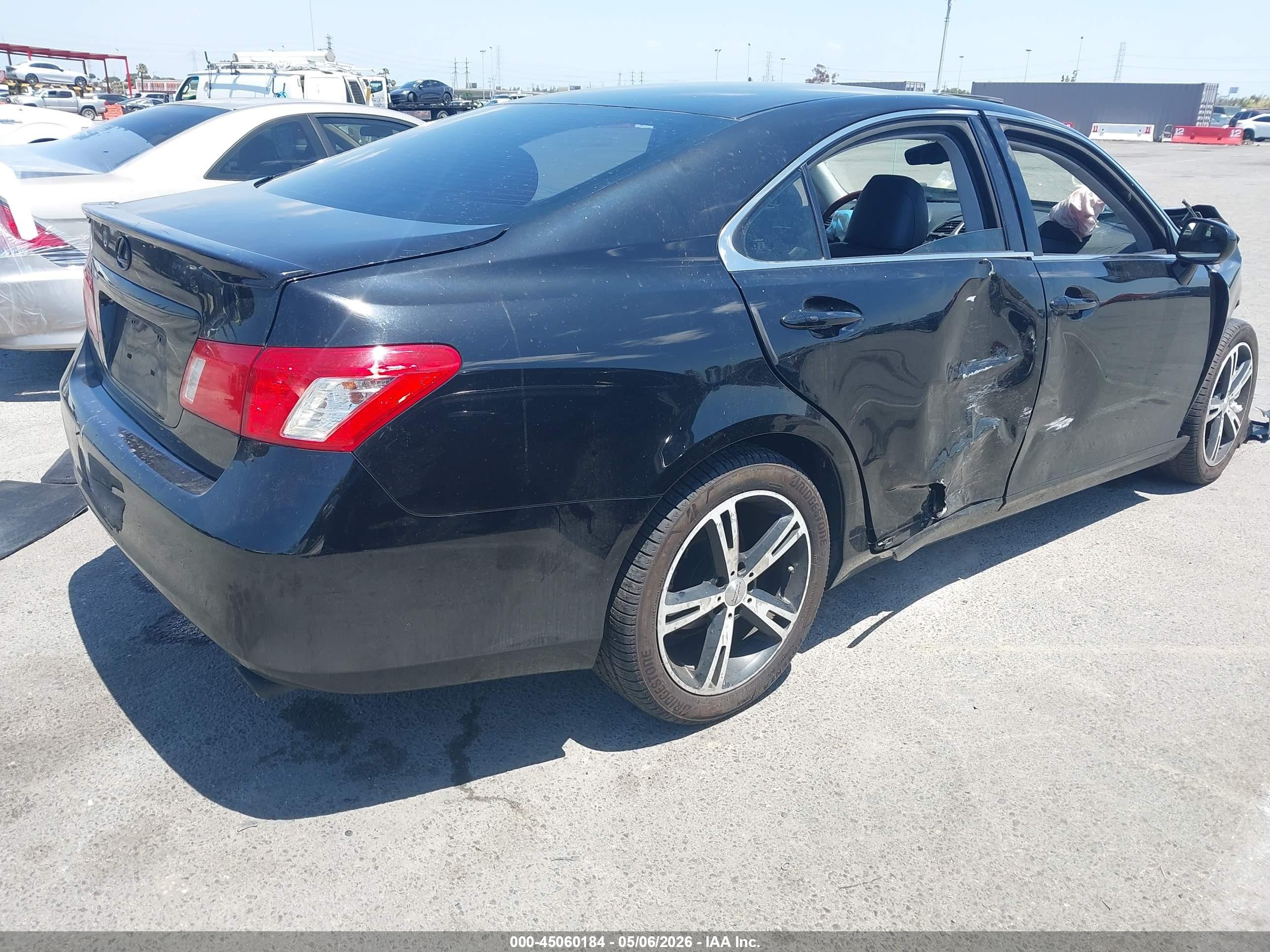 2008 Lexus Es 350   Black vin: JTHBJ46G082270300