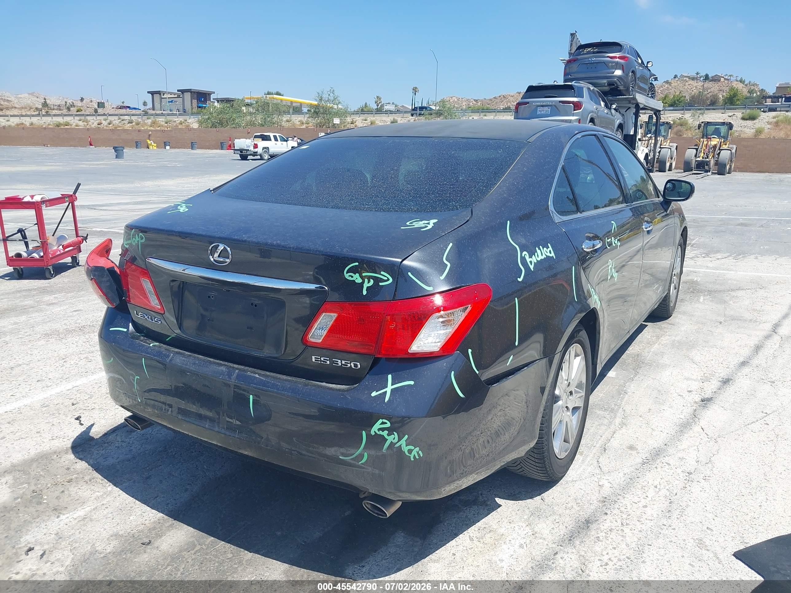 2009 Lexus Es 350 Серый vin: JTHBJ46G092298941