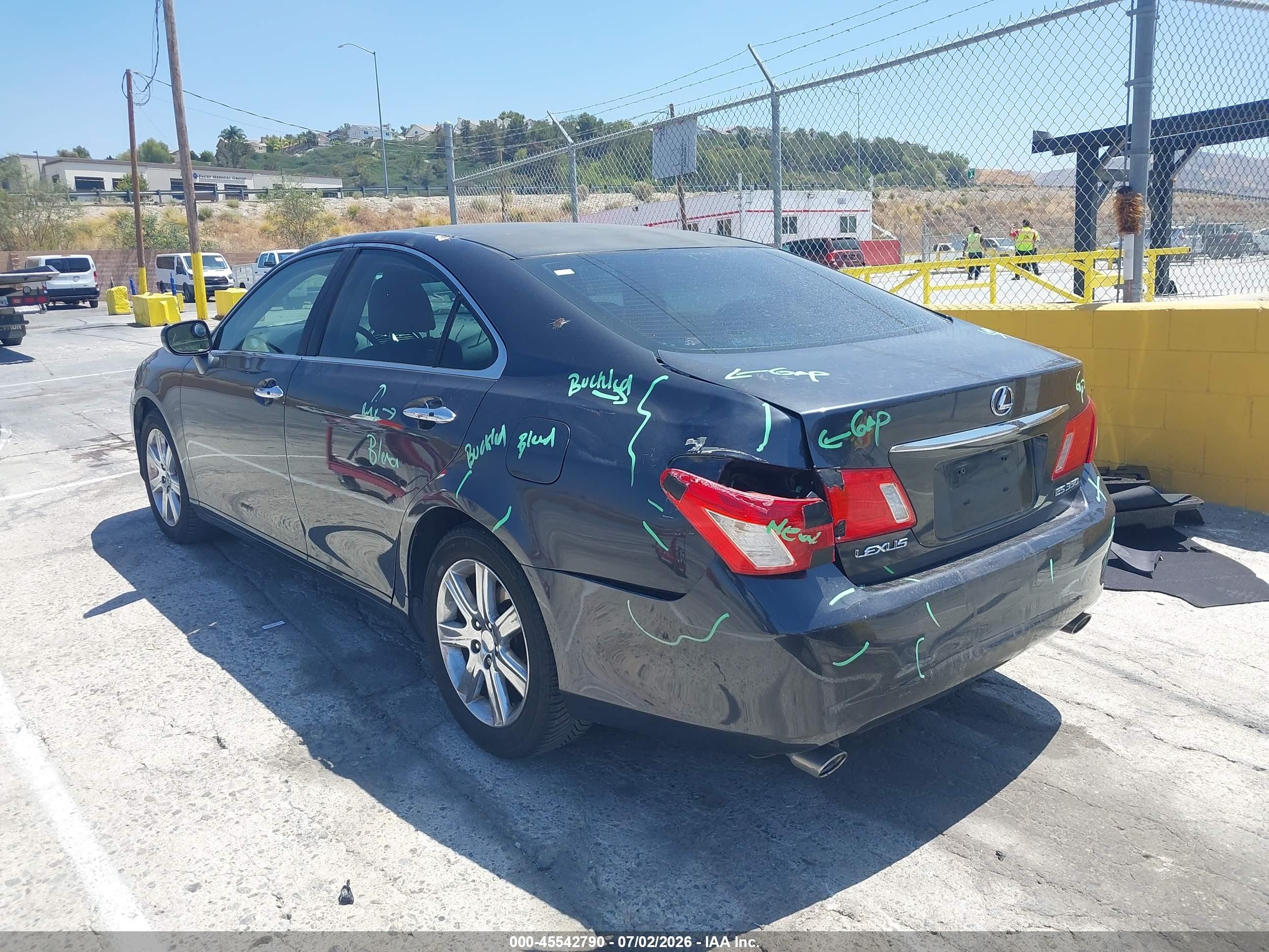 2009 Lexus Es 350 Серый vin: JTHBJ46G092298941