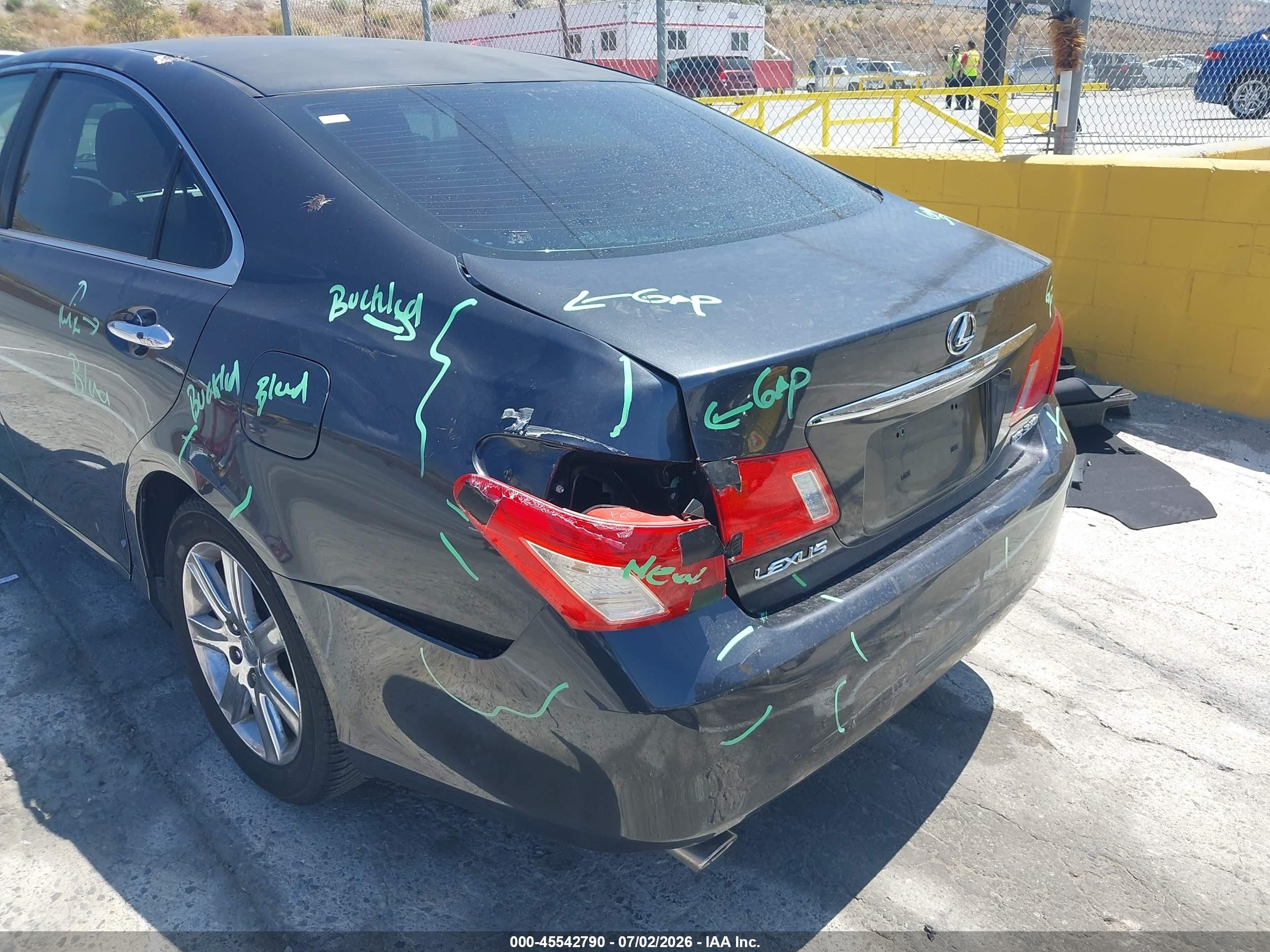 2009 Lexus Es 350 Серый vin: JTHBJ46G092298941