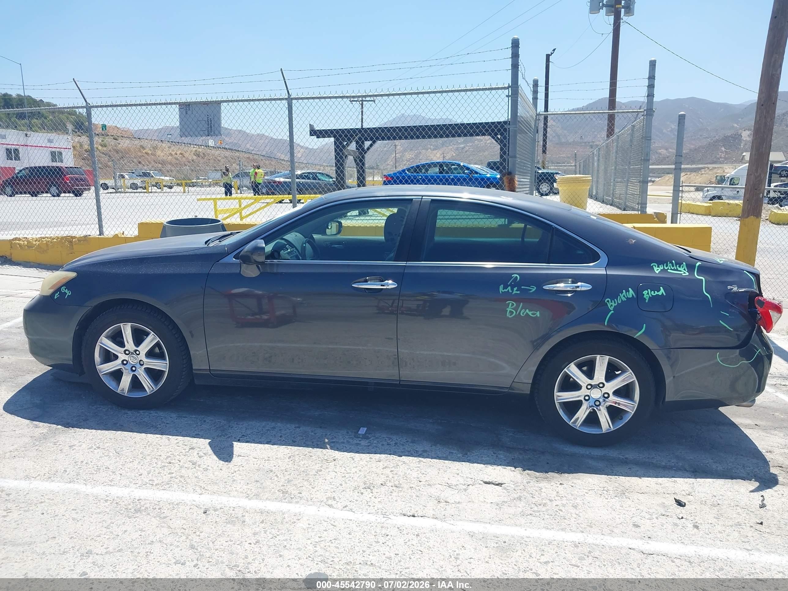 2009 Lexus Es 350 Серый vin: JTHBJ46G092298941