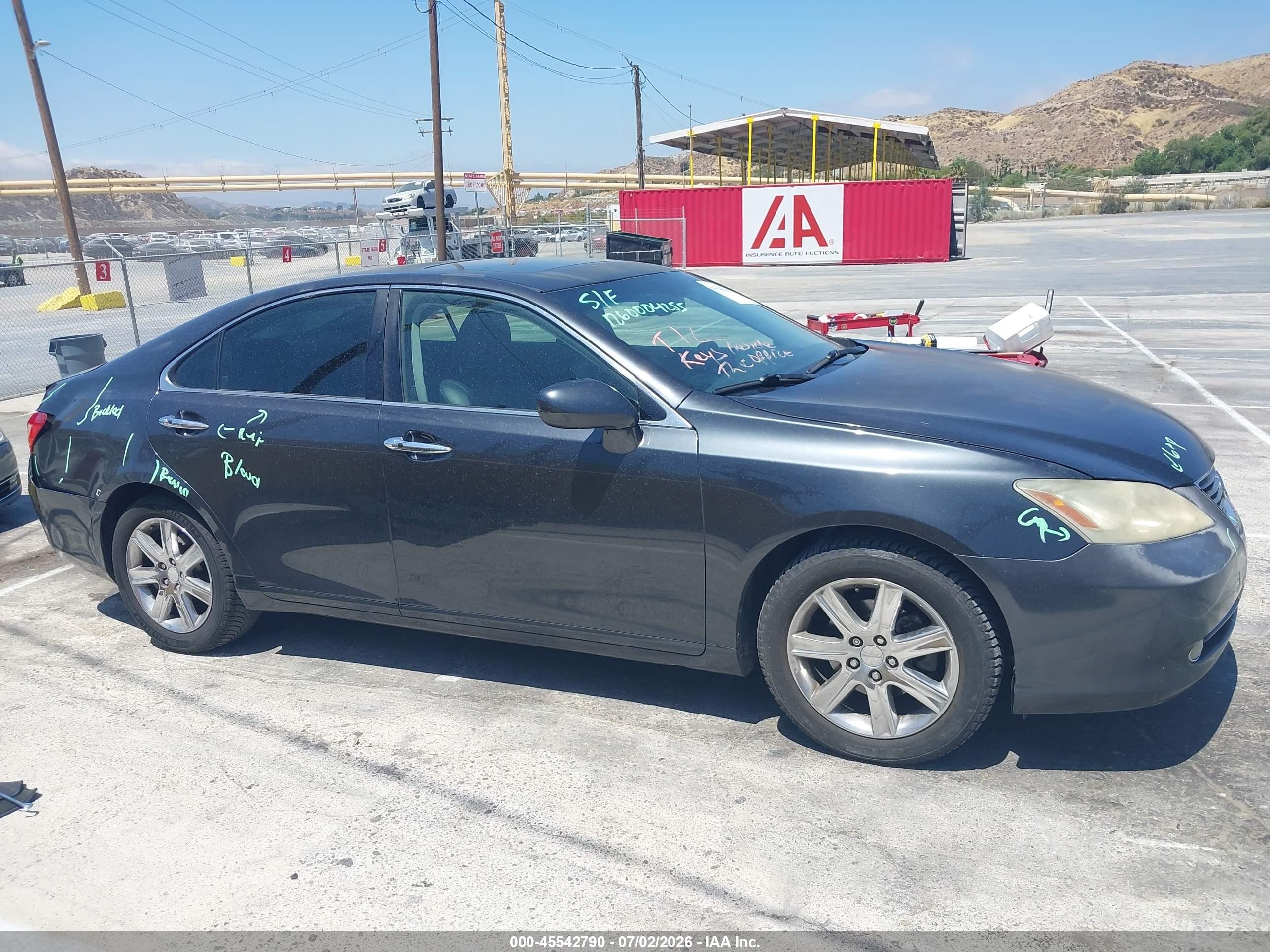 2009 Lexus Es 350 Серый vin: JTHBJ46G092298941