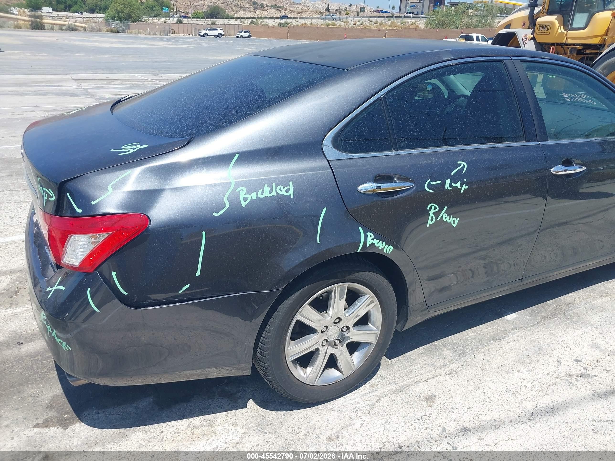2009 Lexus Es 350 Серый vin: JTHBJ46G092298941