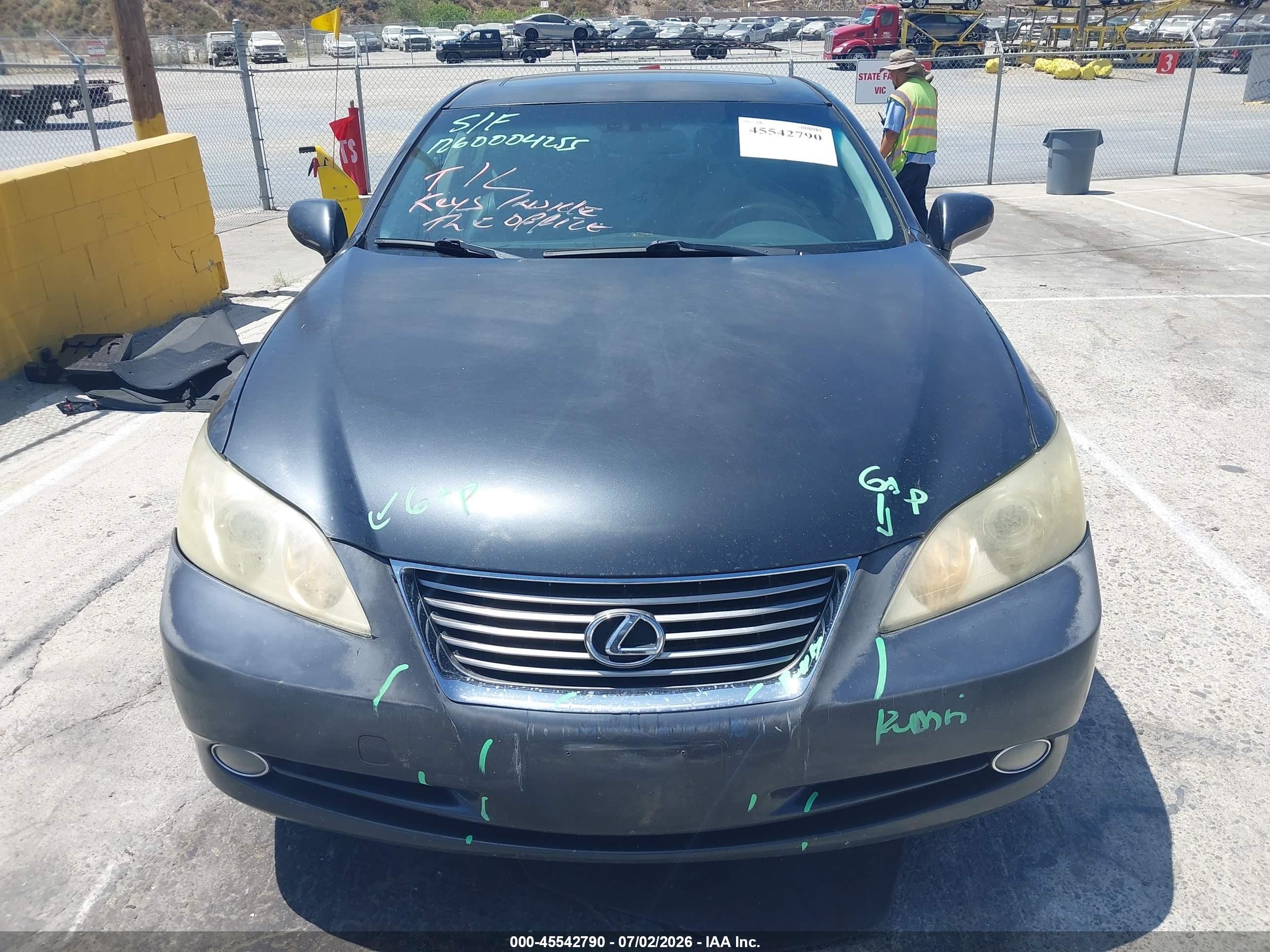 2009 Lexus Es 350 Серый vin: JTHBJ46G092298941