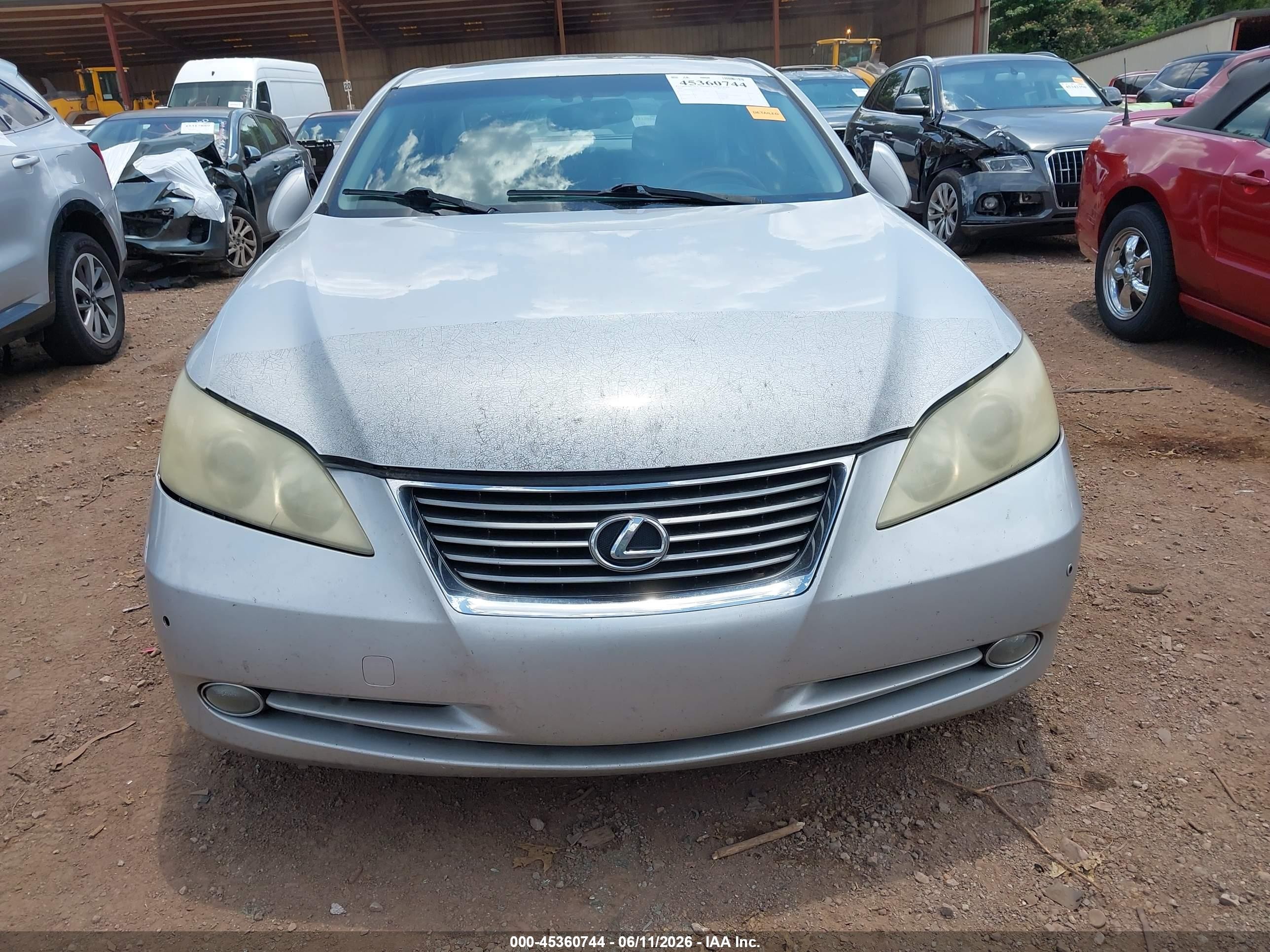 2009 Lexus Es 350   Серебряный vin: JTHBJ46G092300199