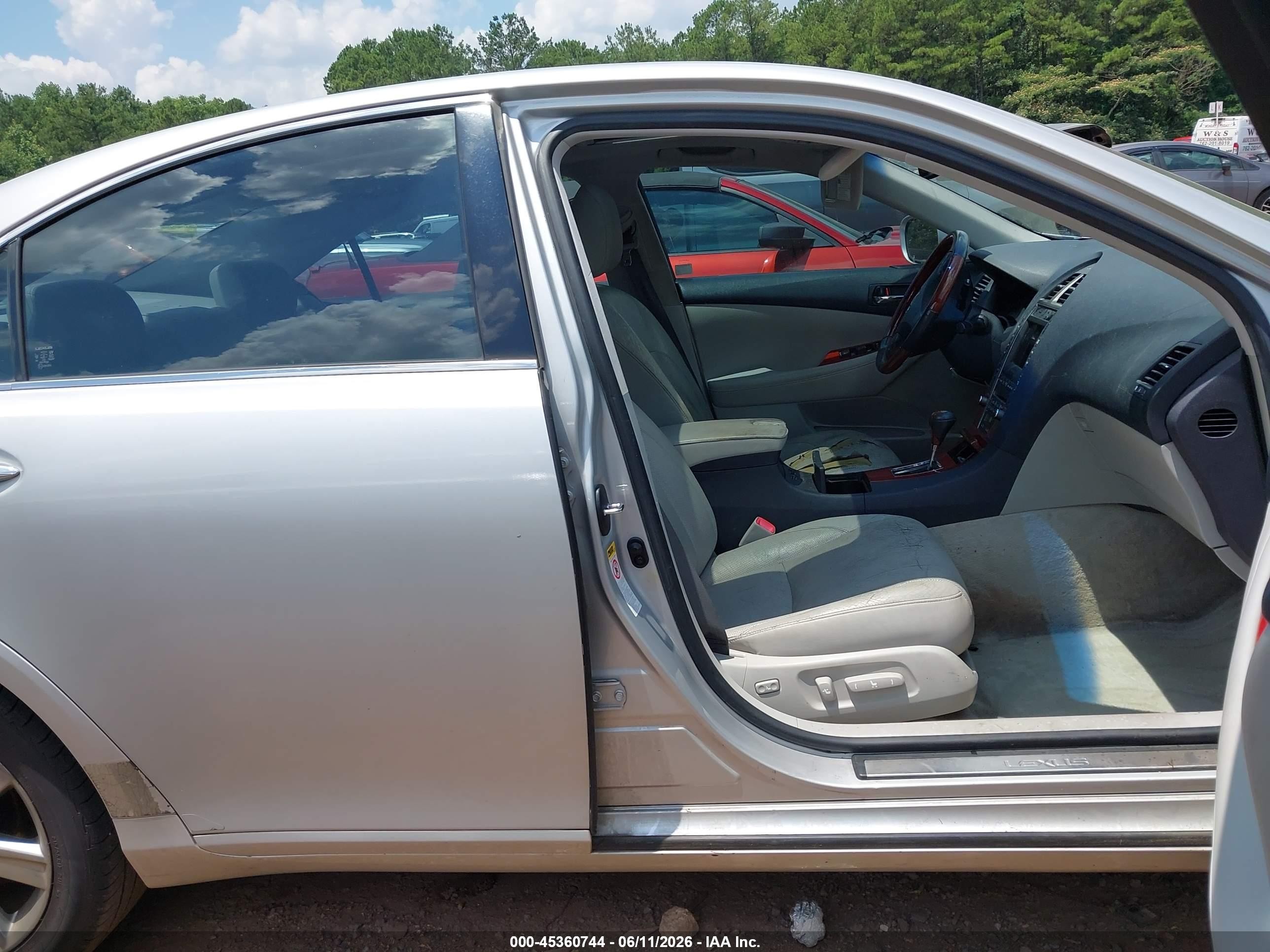2009 Lexus Es 350   Серебряный vin: JTHBJ46G092300199
