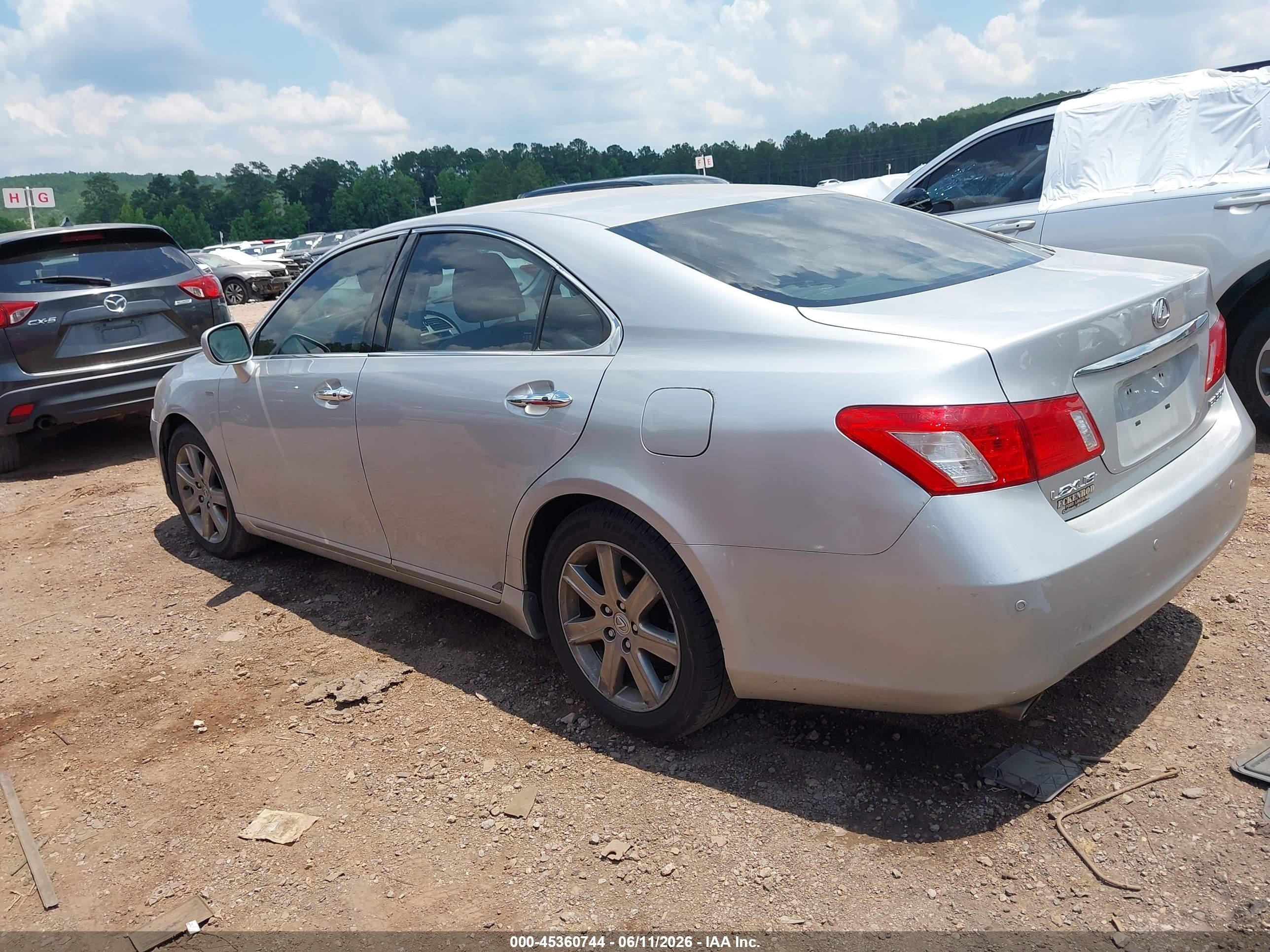 2009 Lexus Es 350   Серебряный vin: JTHBJ46G092300199