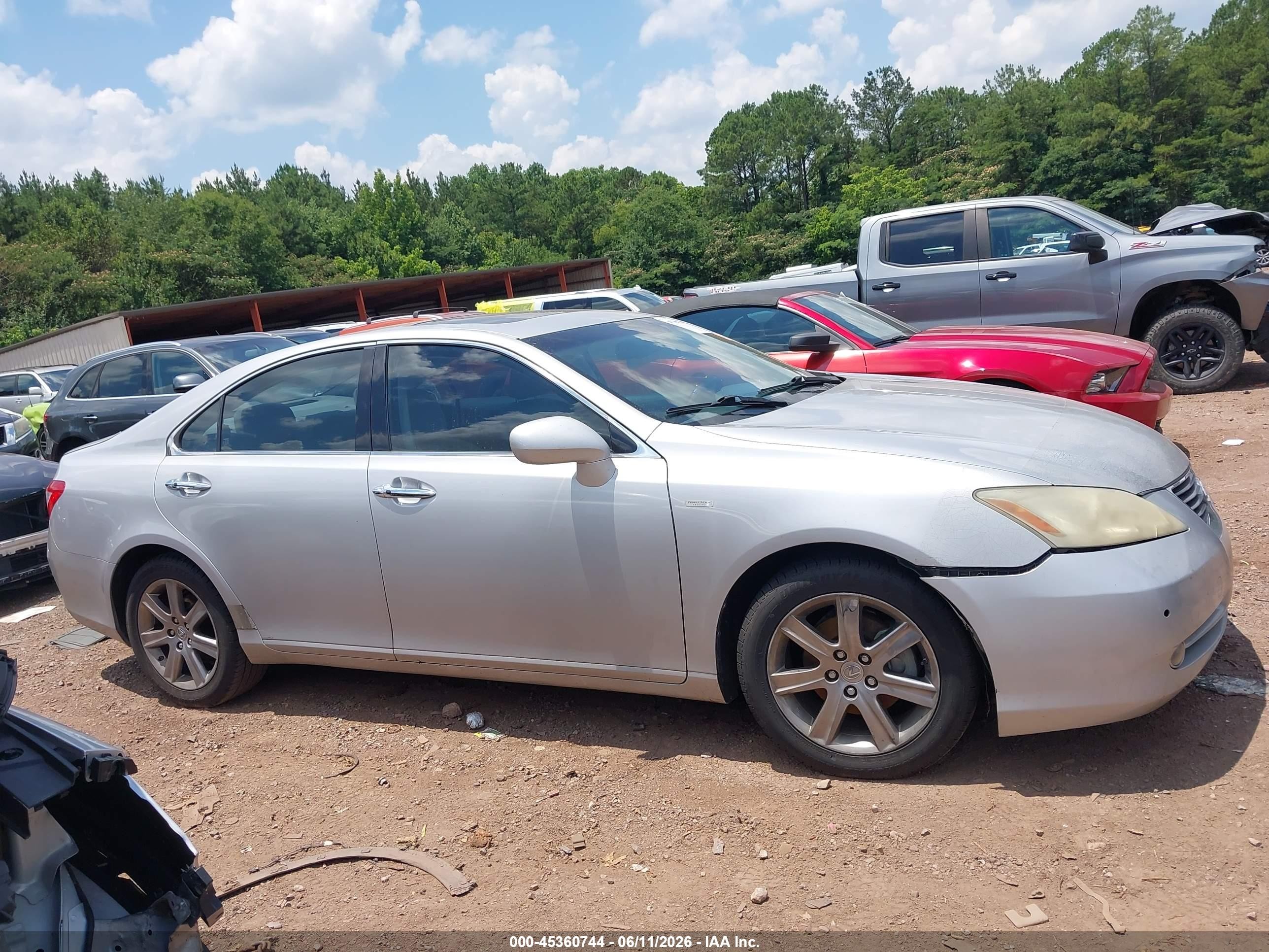 2009 Lexus Es 350   Серебряный vin: JTHBJ46G092300199