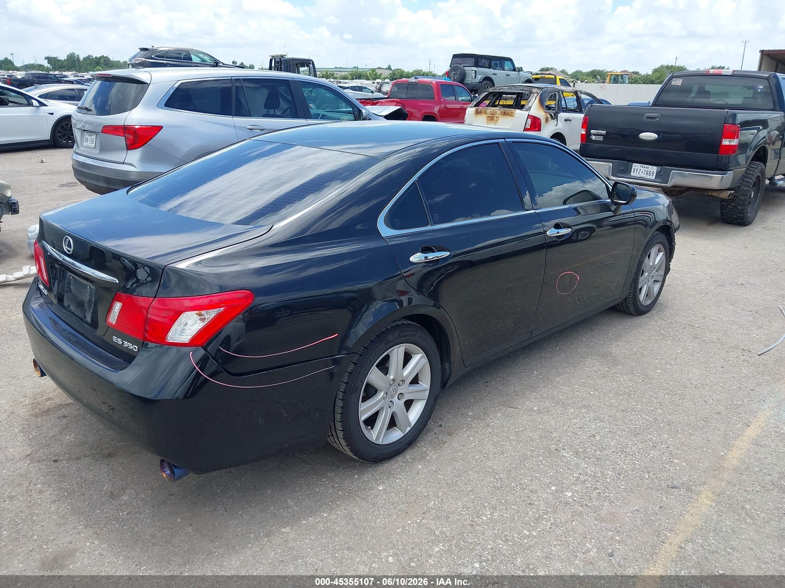 2009 Lexus Es 350   Black vin: JTHBJ46G092309145