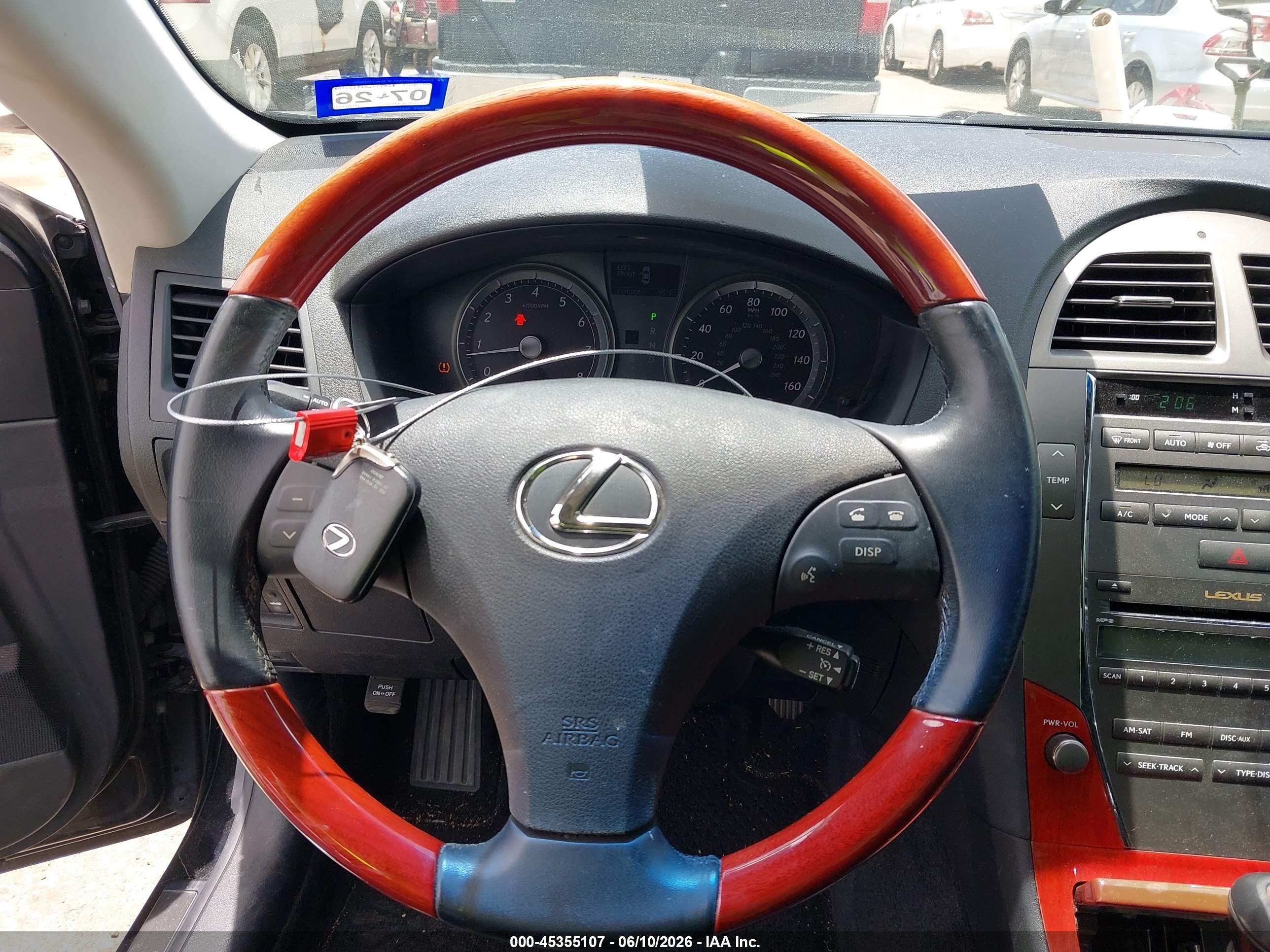 2009 Lexus Es 350   Black vin: JTHBJ46G092309145